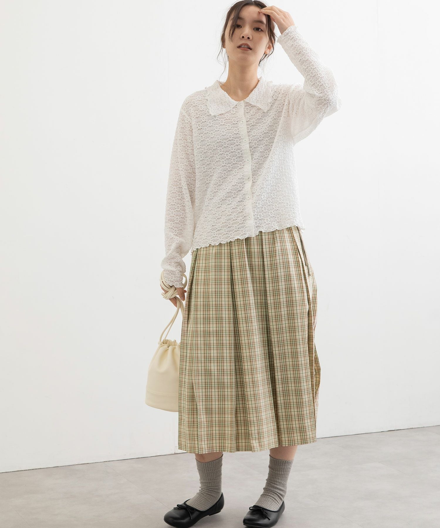 SUMMER SALE】エステルレーヨンボックスプリーツスカート | COO ONLINE