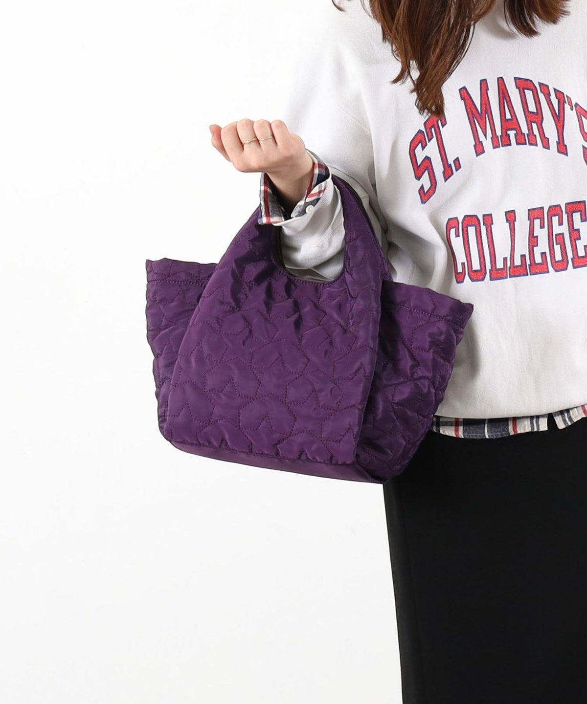 モデル163cm　パープル