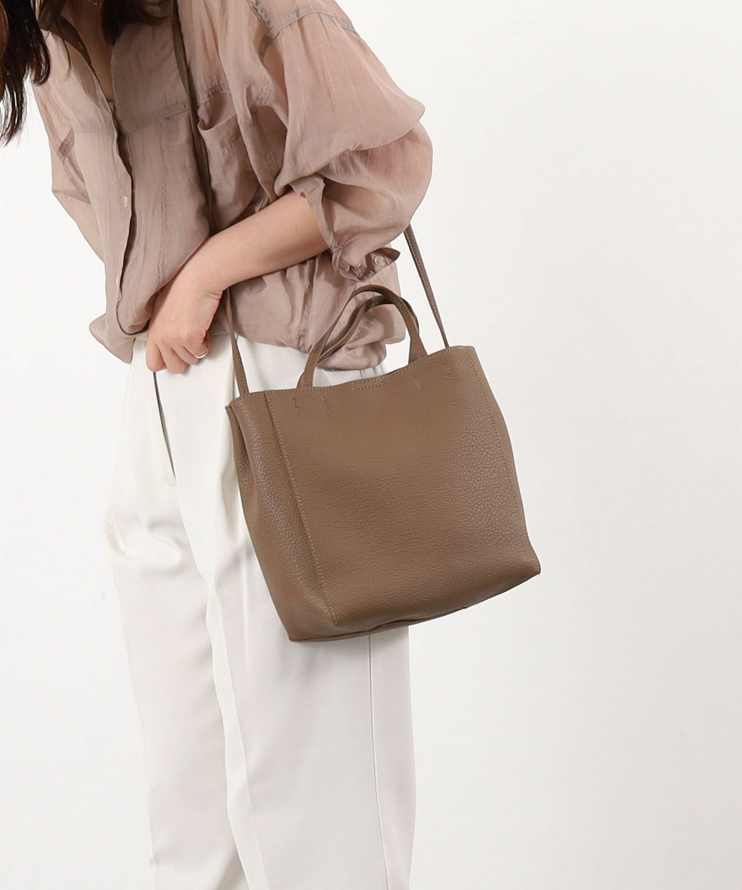 OUTLET SALE】COOCO クーコ 【フェイクレザー2WAYトート】 レディース
