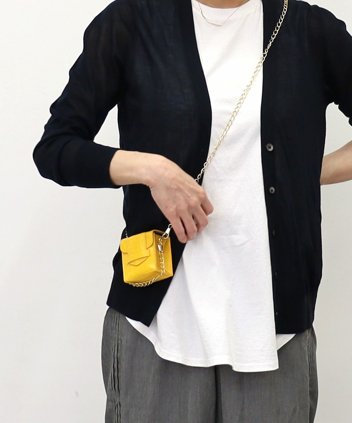OUTLET SALE】クーコ COOCO クロコ型押フェイクレザーマイクロミニ