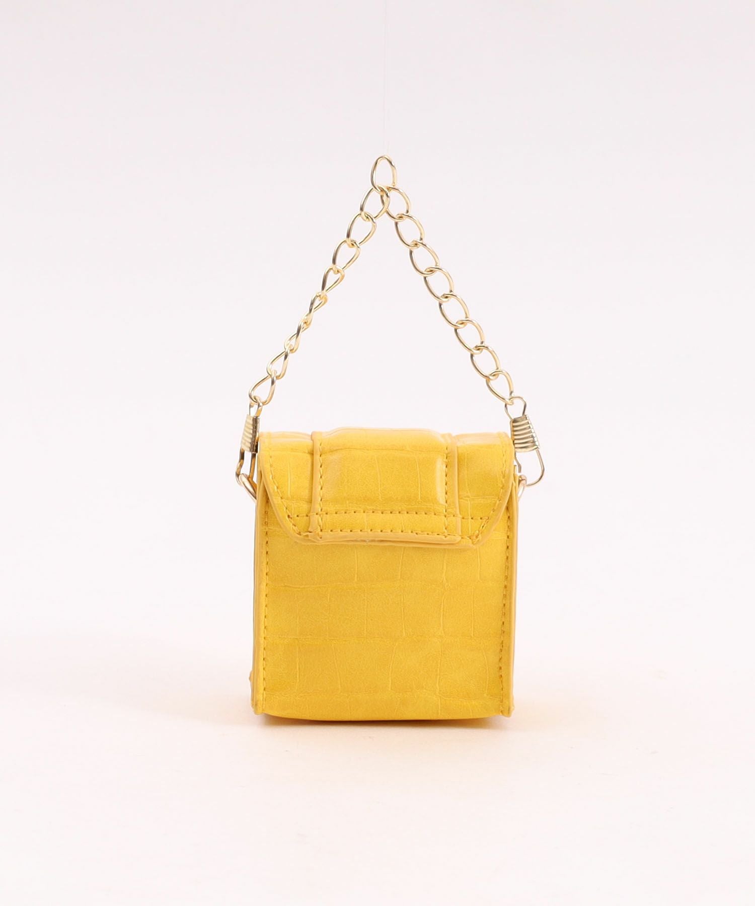 OUTLET SALE】クーコ COOCO クロコ型押フェイクレザーマイクロミニ