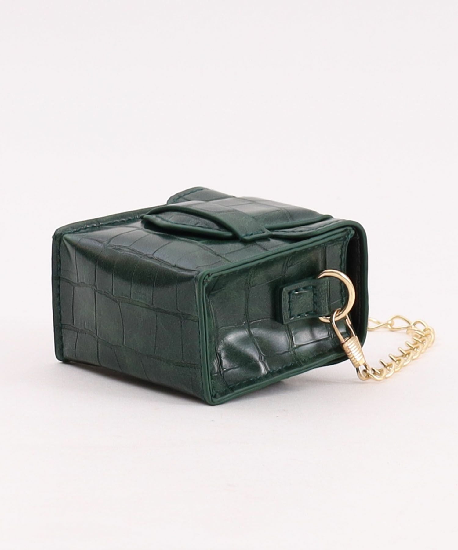 OUTLET SALE】クーコ COOCO クロコ型押フェイクレザーマイクロミニ