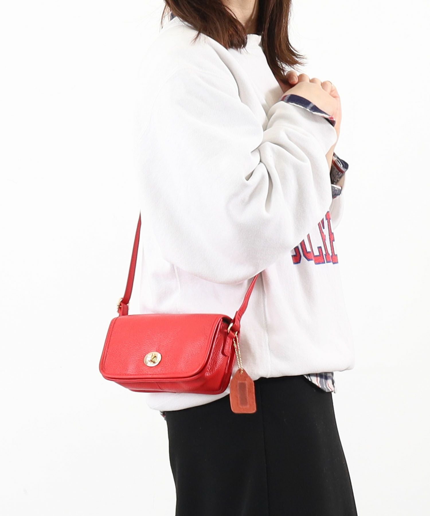 ☆SUMMER SALE☆【OUTLET SALE】COOCO クーコ 【本革ヒネリ金具横型