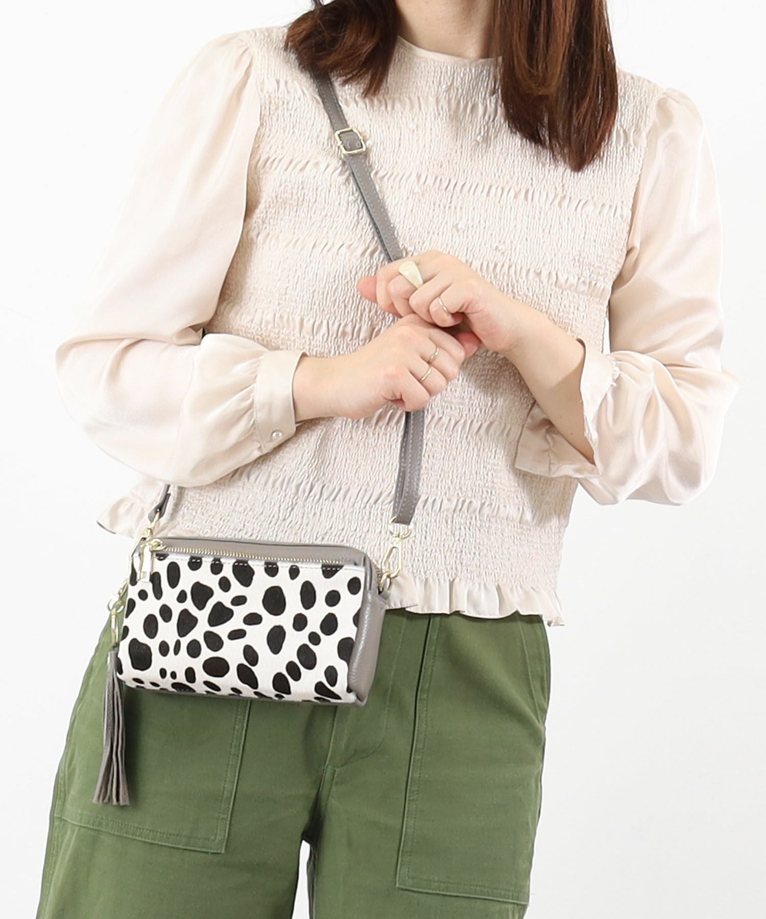 ☆SUMMER SALE☆【OUTLET SALE】COOCO クーコ 【本革xホースヘア
