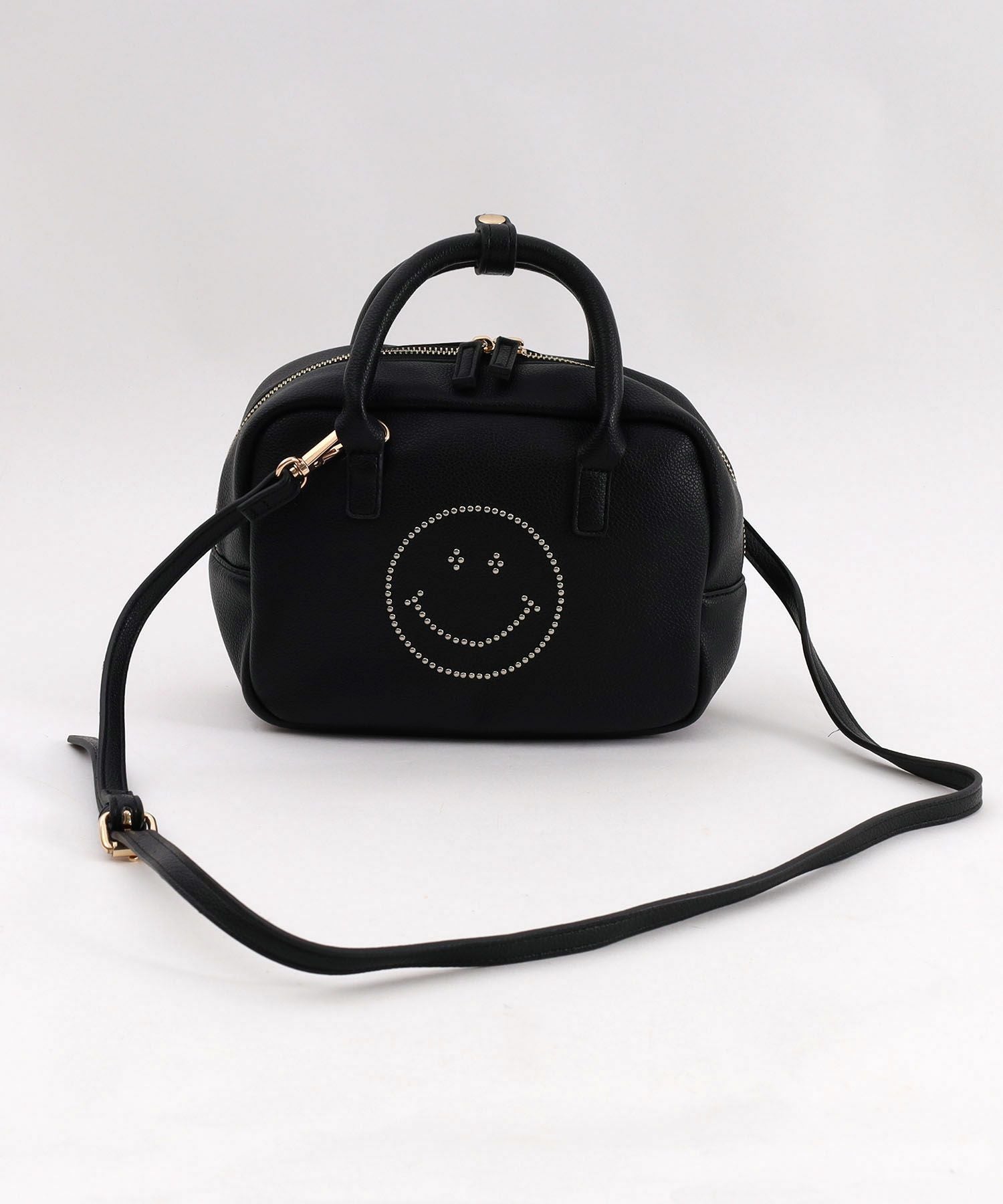 OUTLET SALE】クーコ COOCO SMILEY／スタッズフェイクレザー