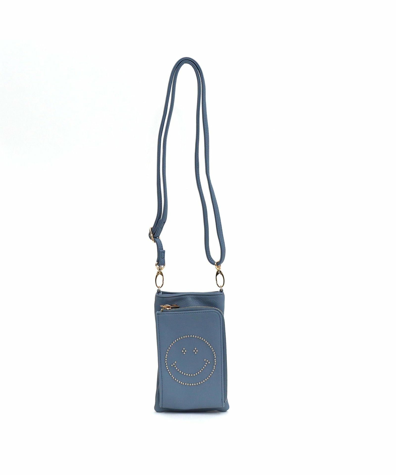 GW SALE】MAX50％OFF SMILEY／スタッズフェイクレザースマホ