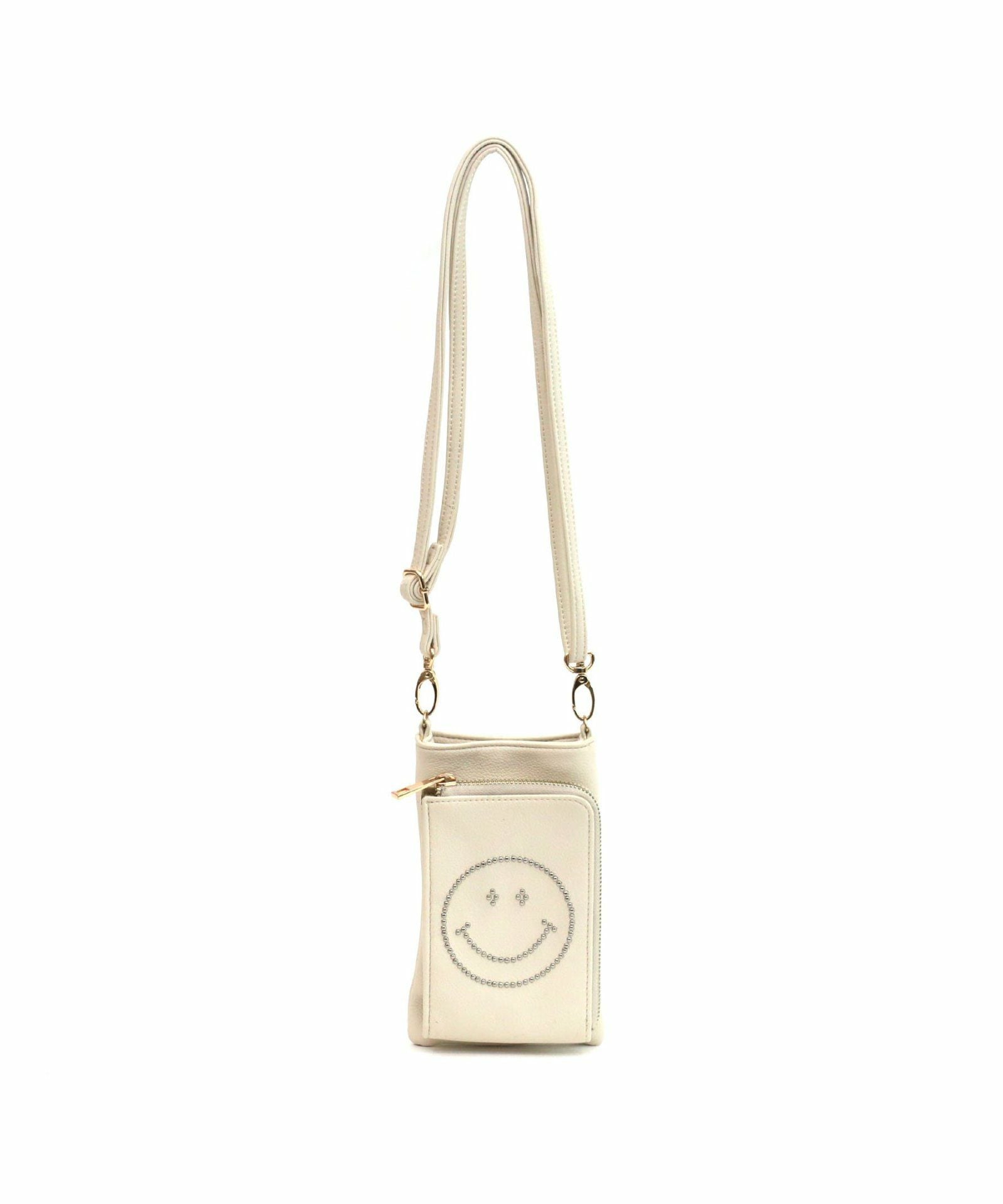 GW SALE】MAX50％OFF SMILEY／スタッズフェイクレザースマホ