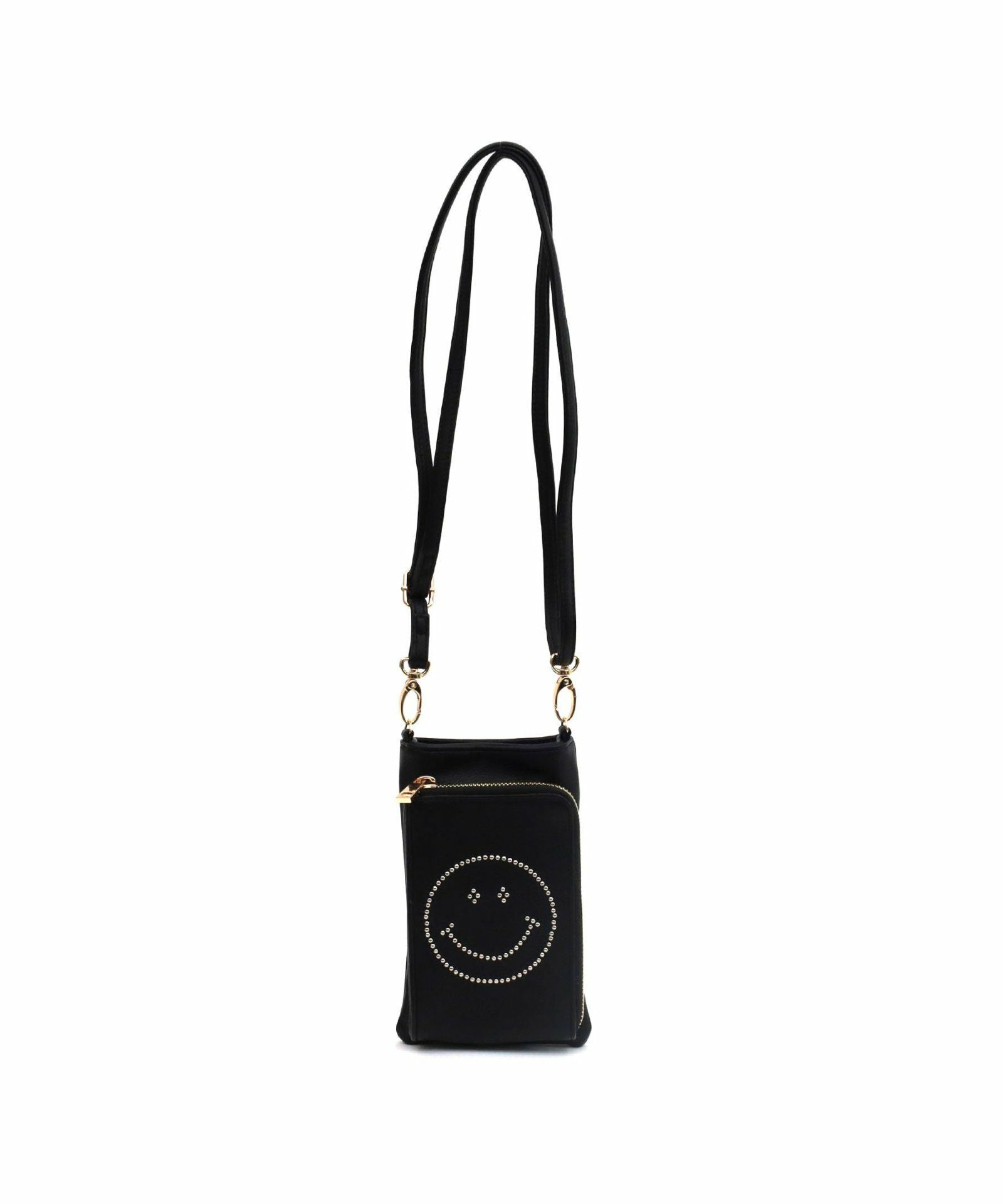 GW SALE】MAX50％OFF SMILEY／スタッズフェイクレザースマホ