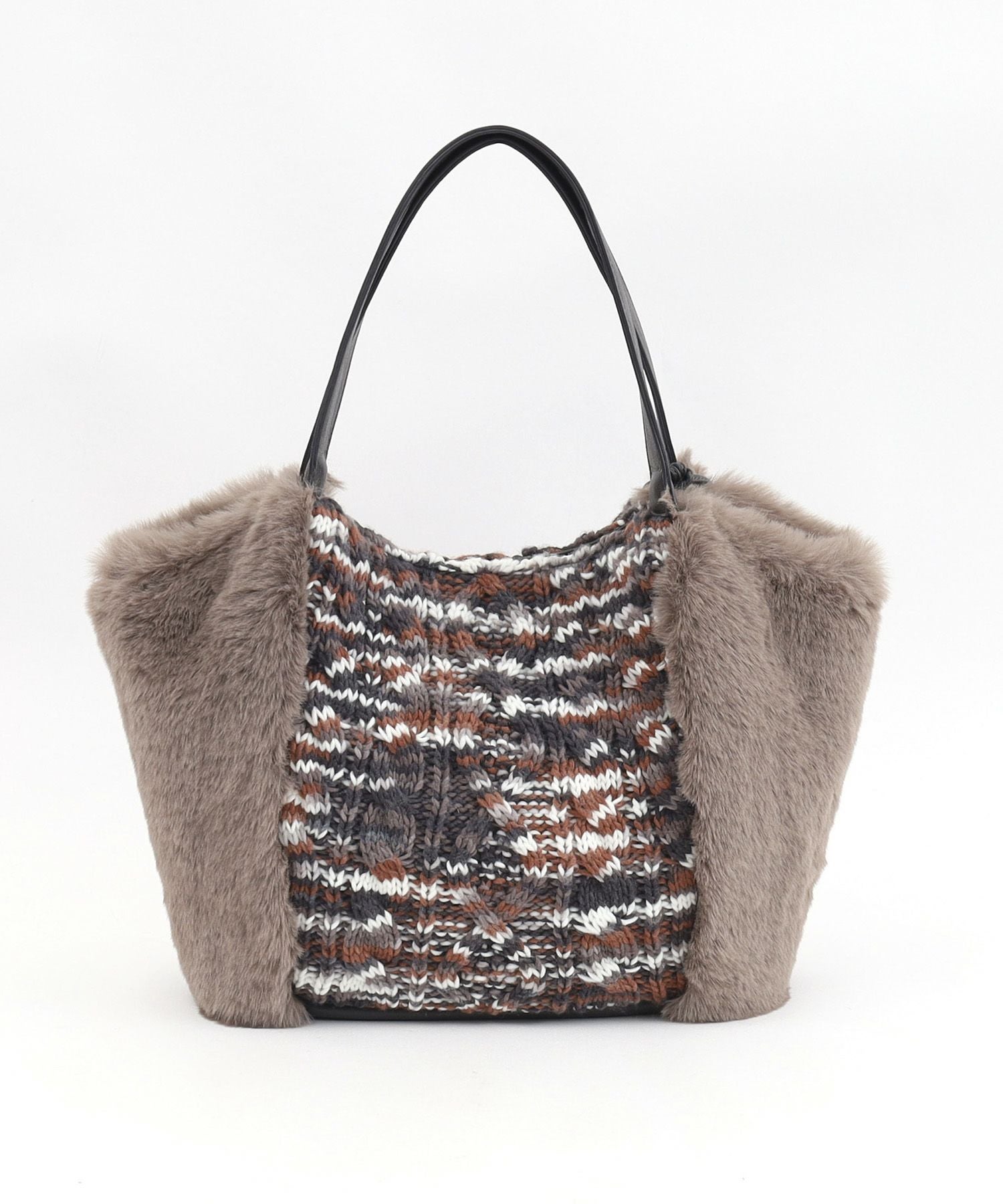 ナナノエル Nananoel fiona ニットxエコファートートバッグ