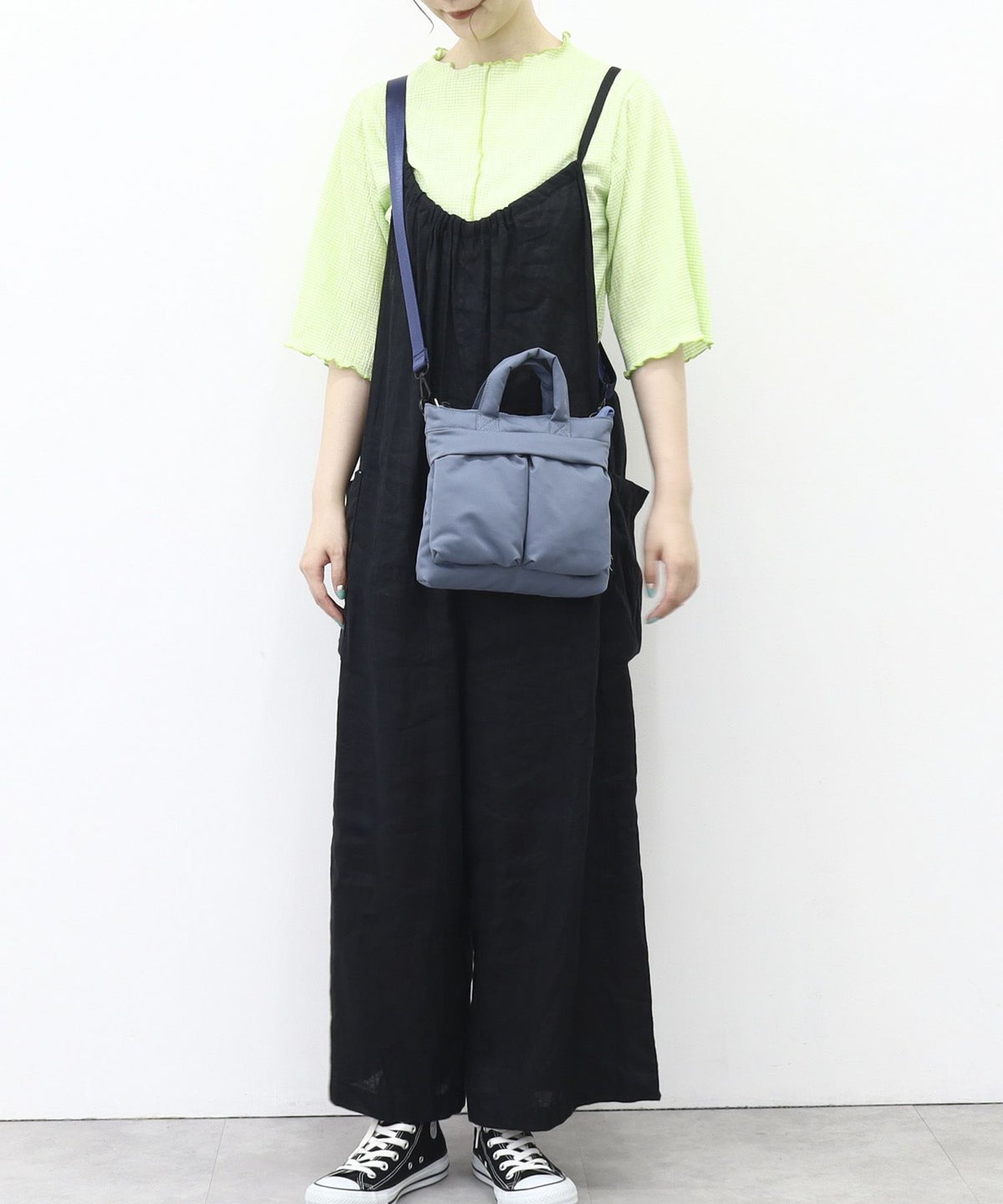 モデル163cm　ブルー