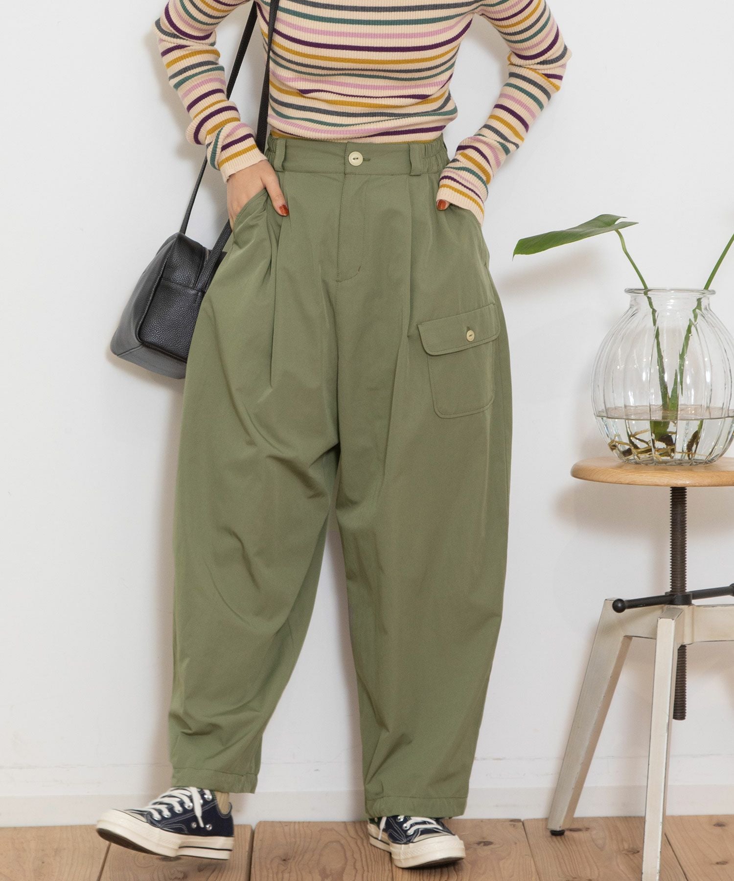 WINTER SALE】裾ドロストコクーンカーゴパンツ | COO ONLINE