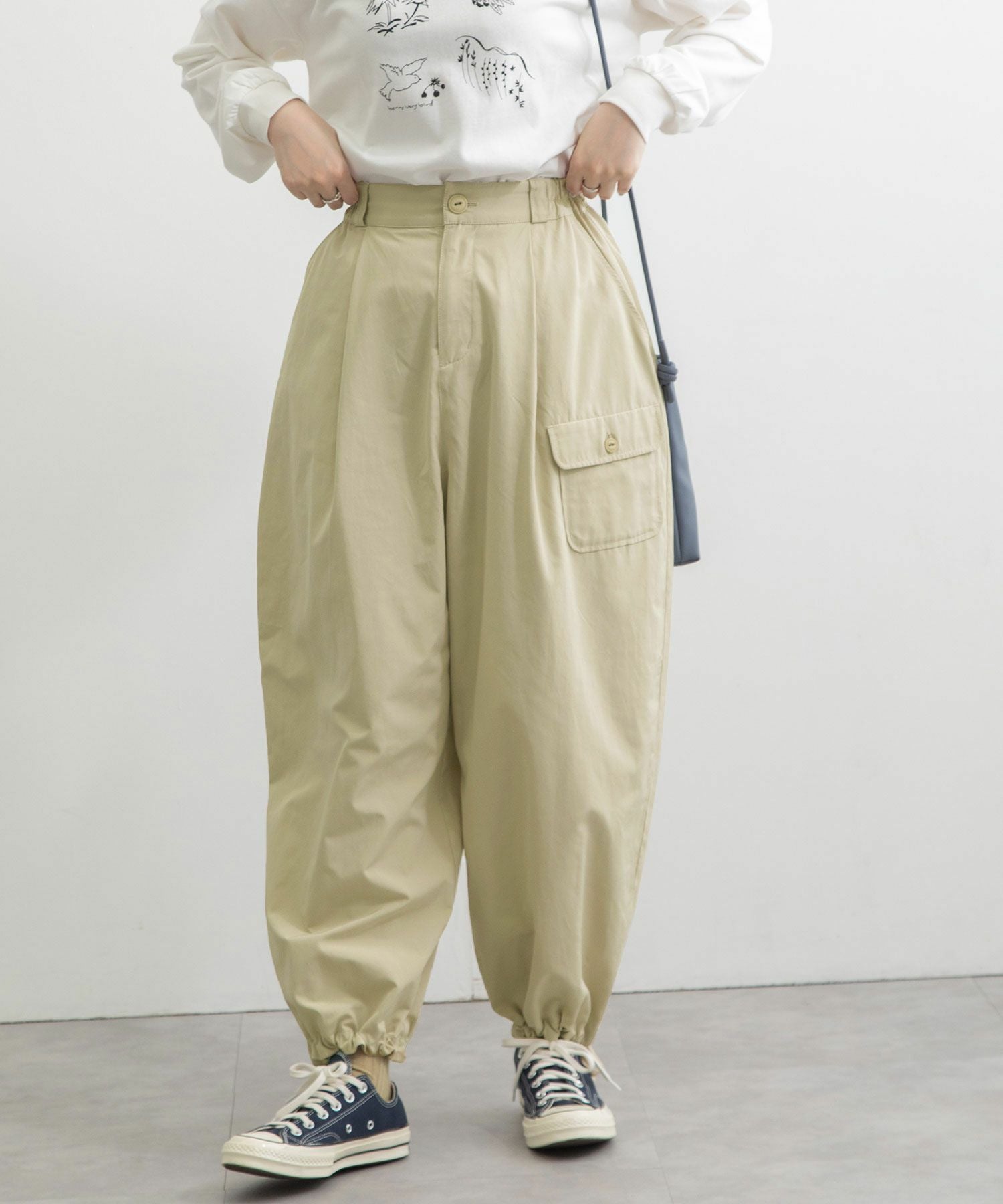 WINTER SALE】裾ドロストコクーンカーゴパンツ | COO ONLINE