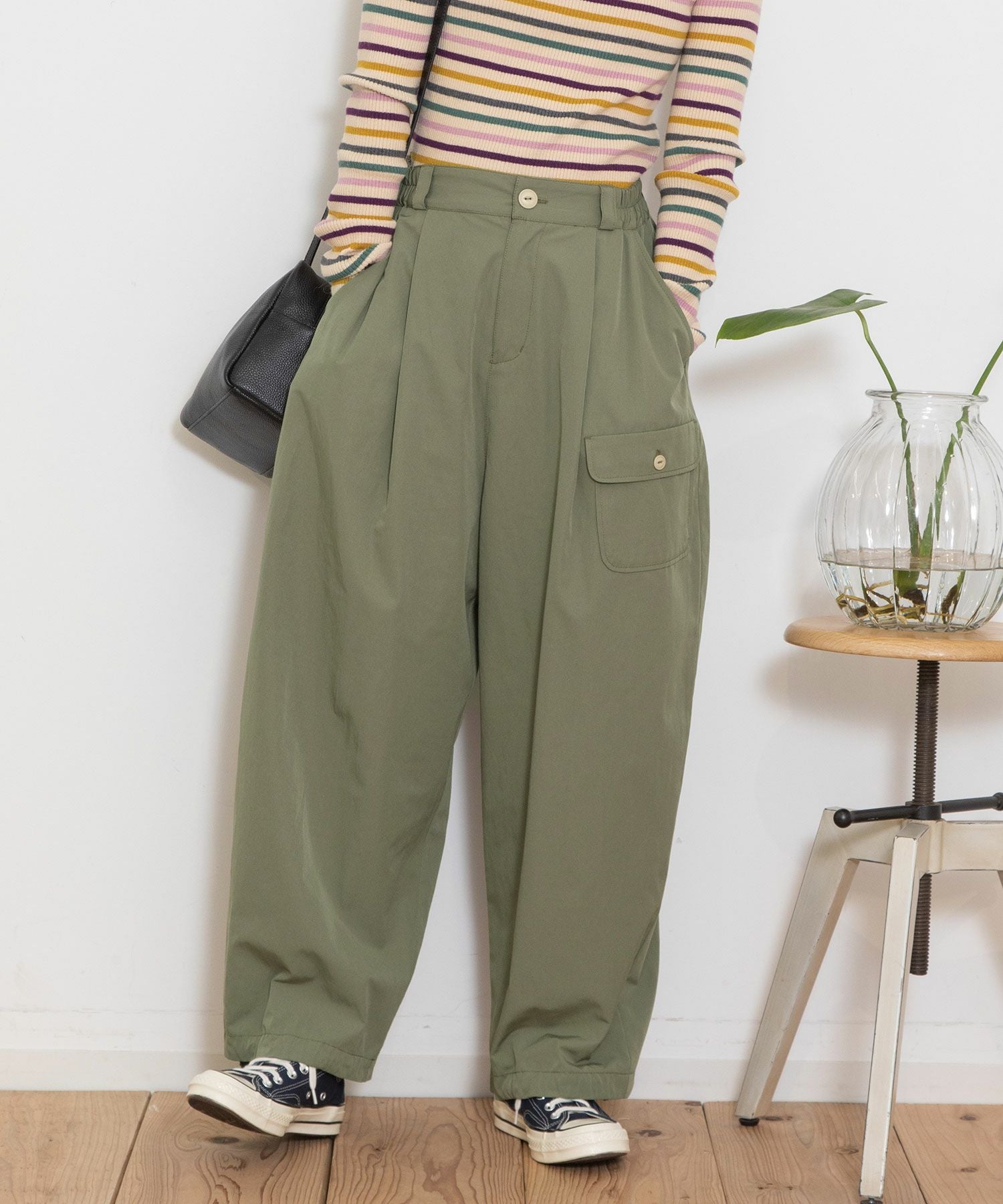 WINTER SALE】裾ドロストコクーンカーゴパンツ | COO ONLINE