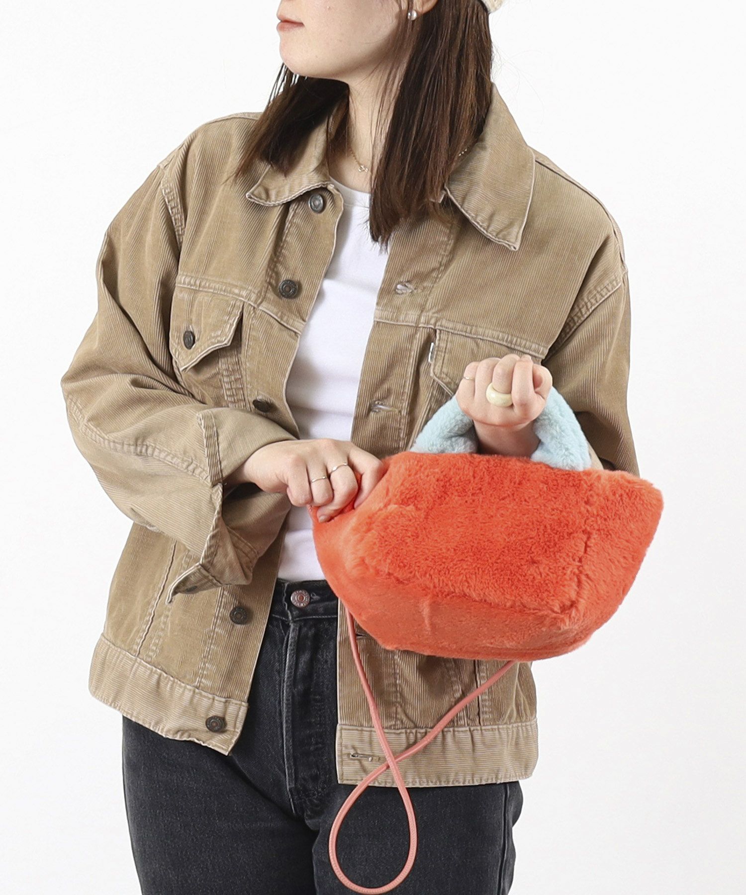 ☆SUMMER SALE☆【OUTLET SALE】クーコ COOCO エコファーバイカラー