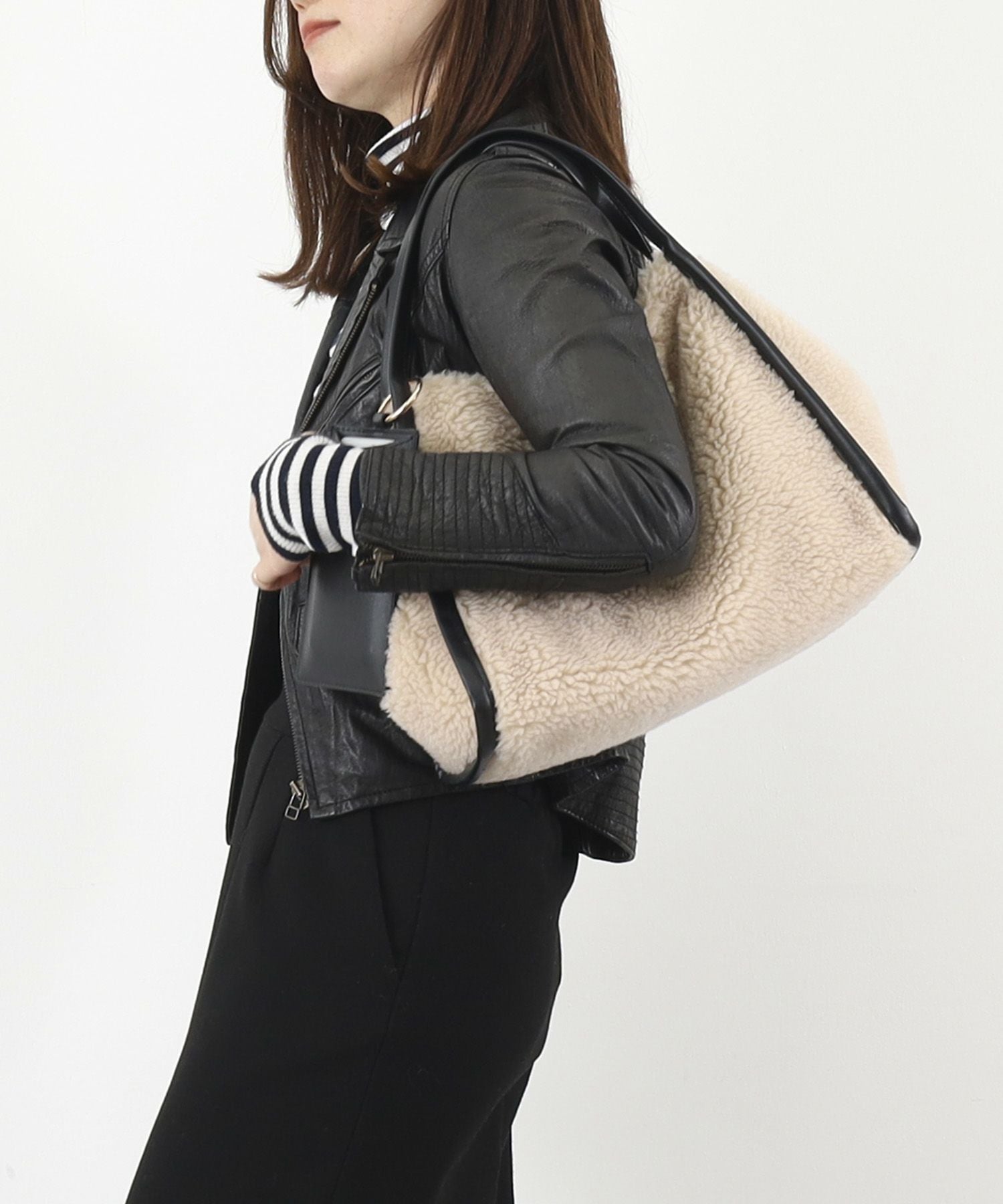 OUTLET SALE】クーコ COOCO ポーチ付ボアトートバッグ／A4対応 | COO