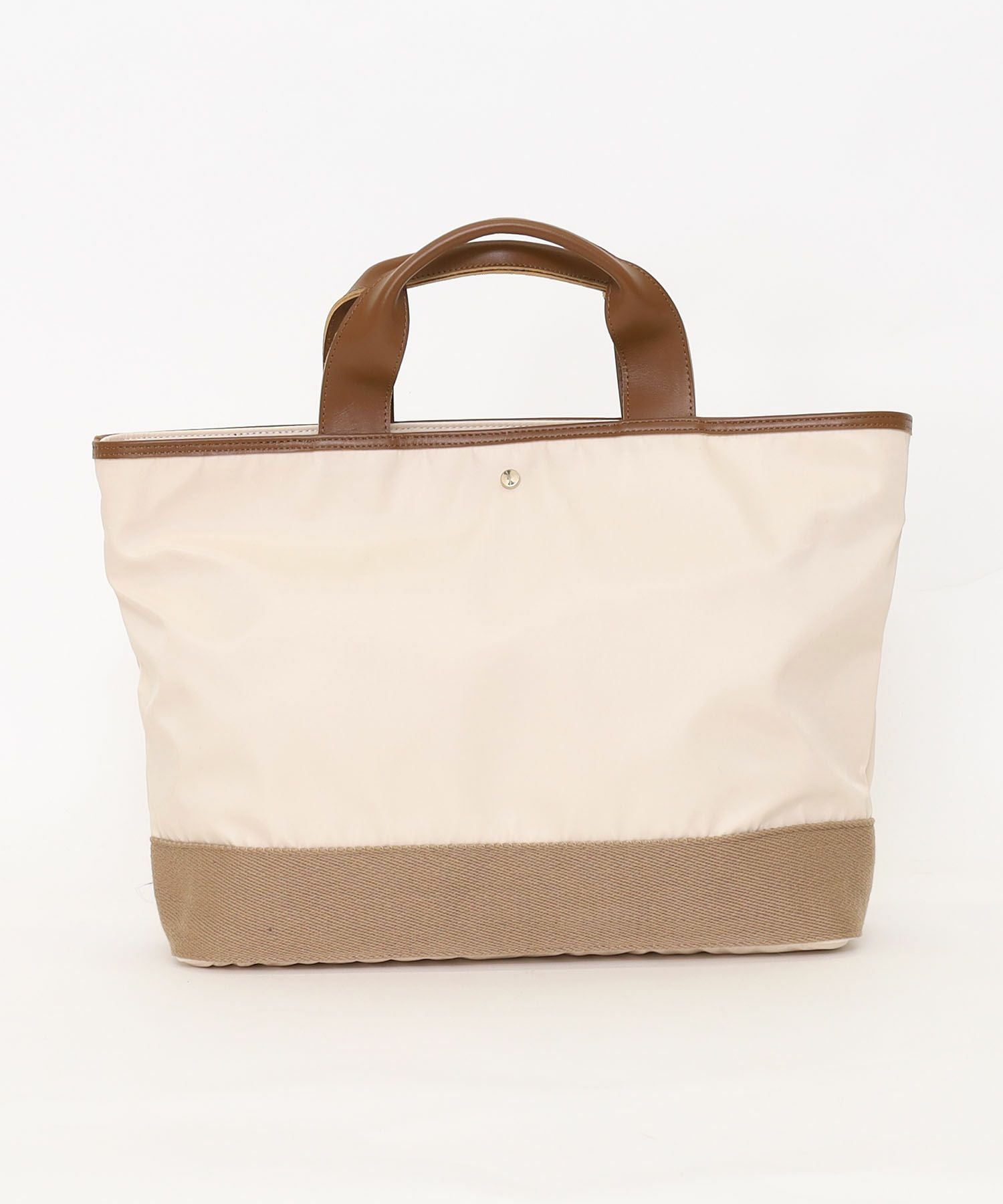 OUTLET SALE】クーコ COOCO ナイロンx太テープ牛革付属トートバッグ