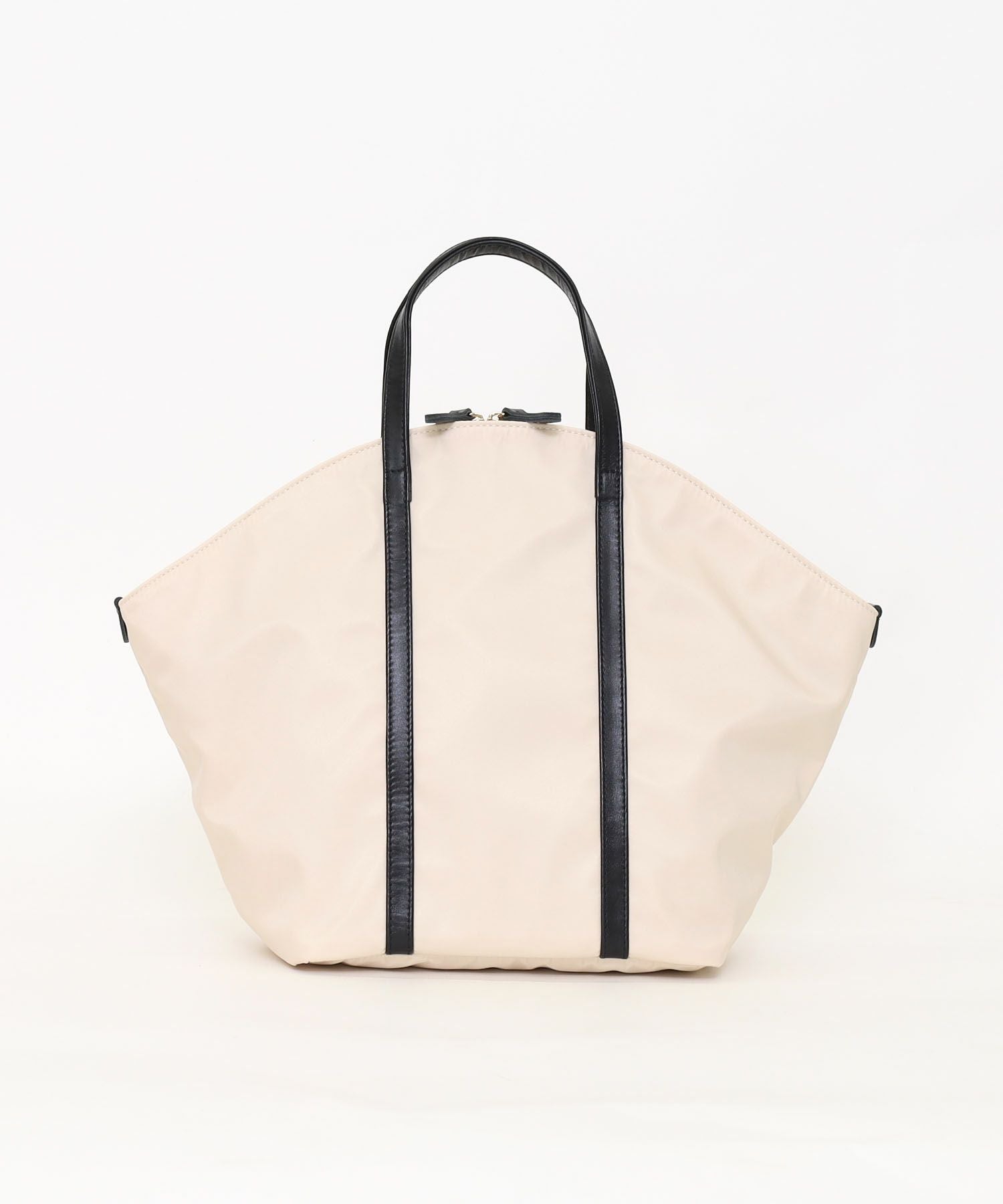 OUTLET SALE】クーコ COOCO ナイロン×牛革ラウンドトートバッグ | COO