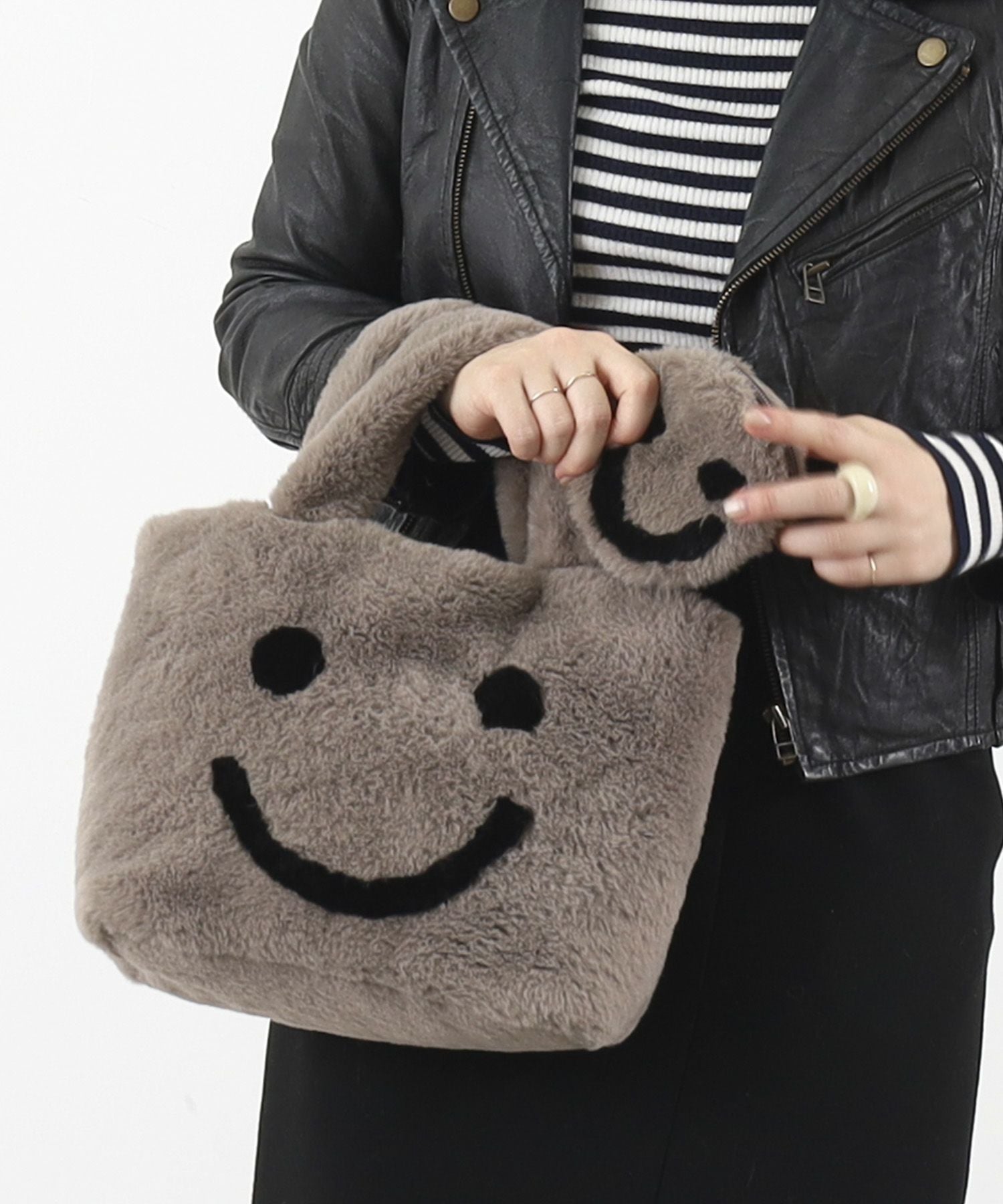 OUTLET SALE】クーコ COOCO SMILEY／ポーチ付エコファトート