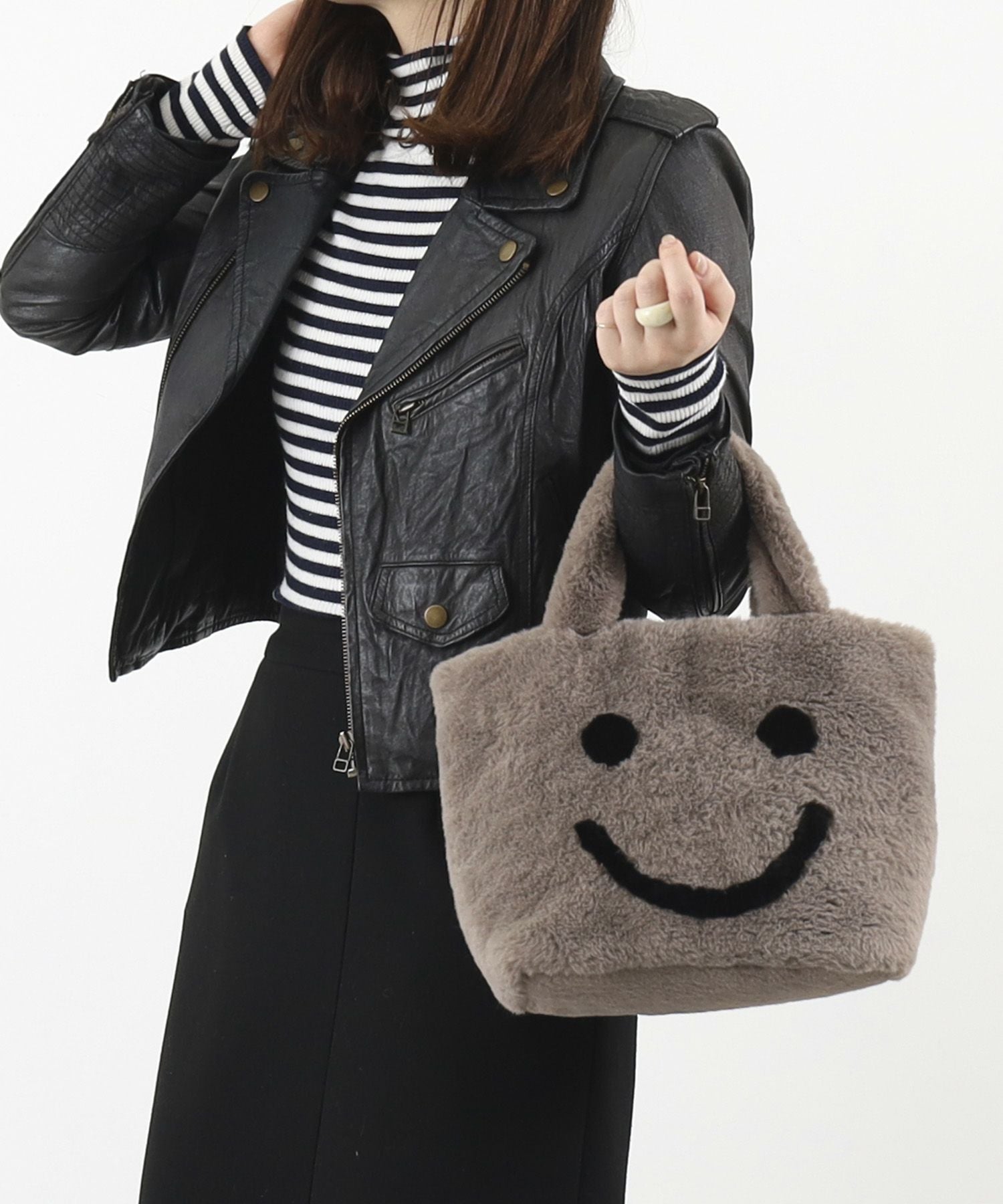OUTLET SALE】クーコ COOCO SMILEY／ポーチ付エコファトート