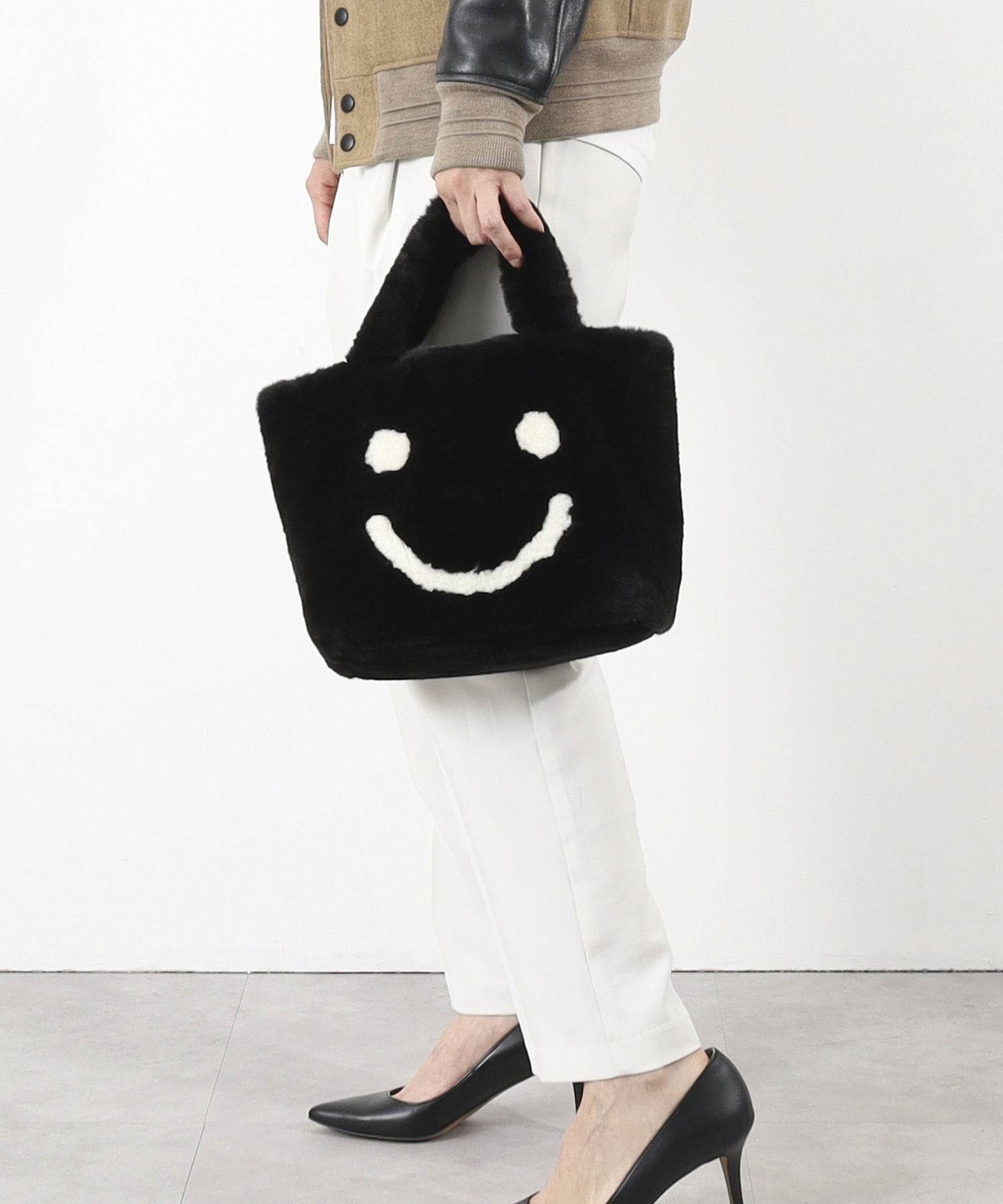 OUTLET SALE】クーコ COOCO SMILEY／ポーチ付エコファトート