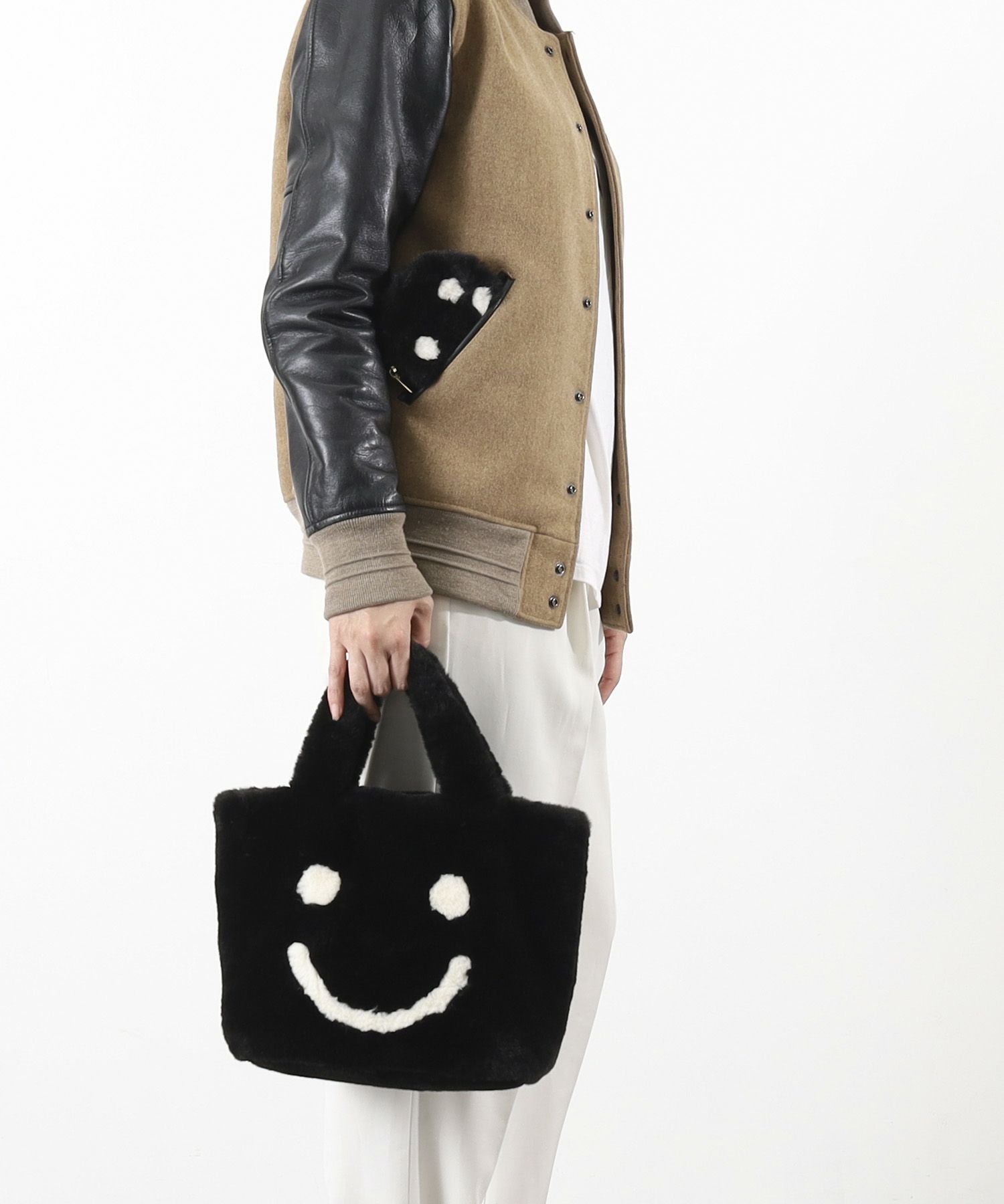OUTLET SALE】クーコ COOCO SMILEY／ポーチ付エコファトート