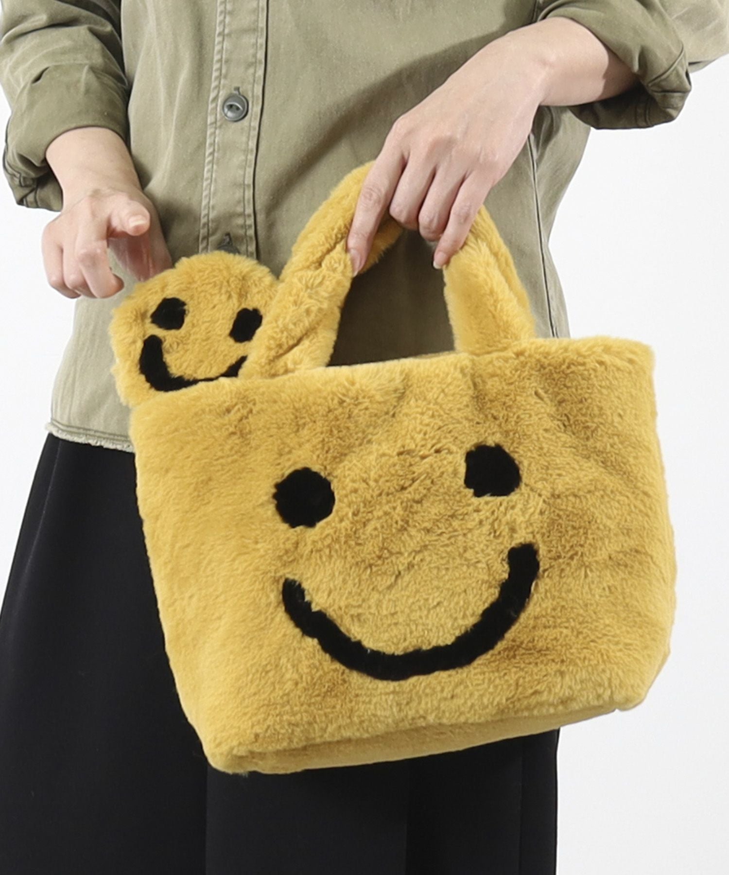 OUTLET SALE】クーコ COOCO SMILEY／ポーチ付エコファトート
