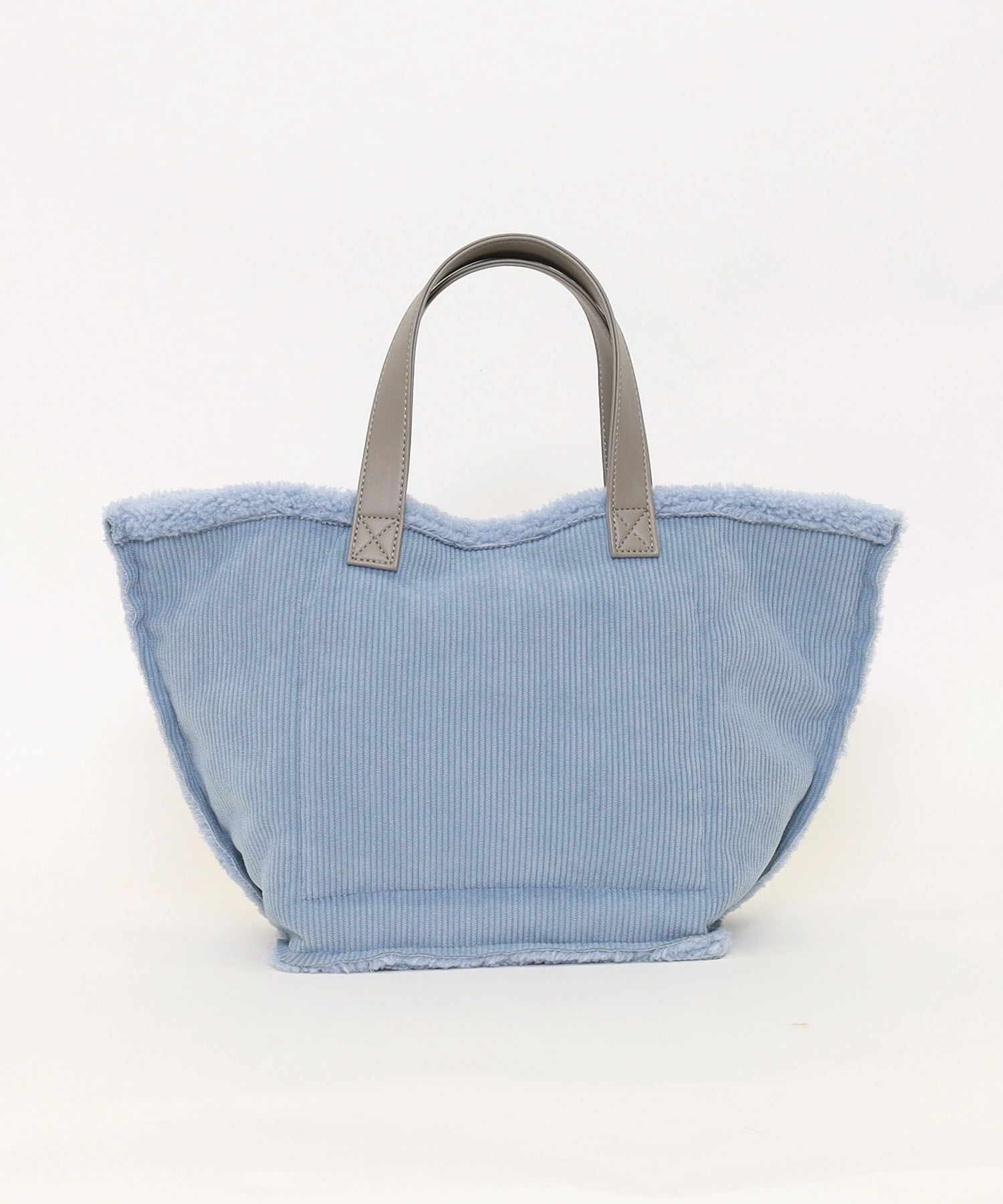 OUTLET SALE】クーコ COOCO SMILEY／コーデュロイ刺繍トート