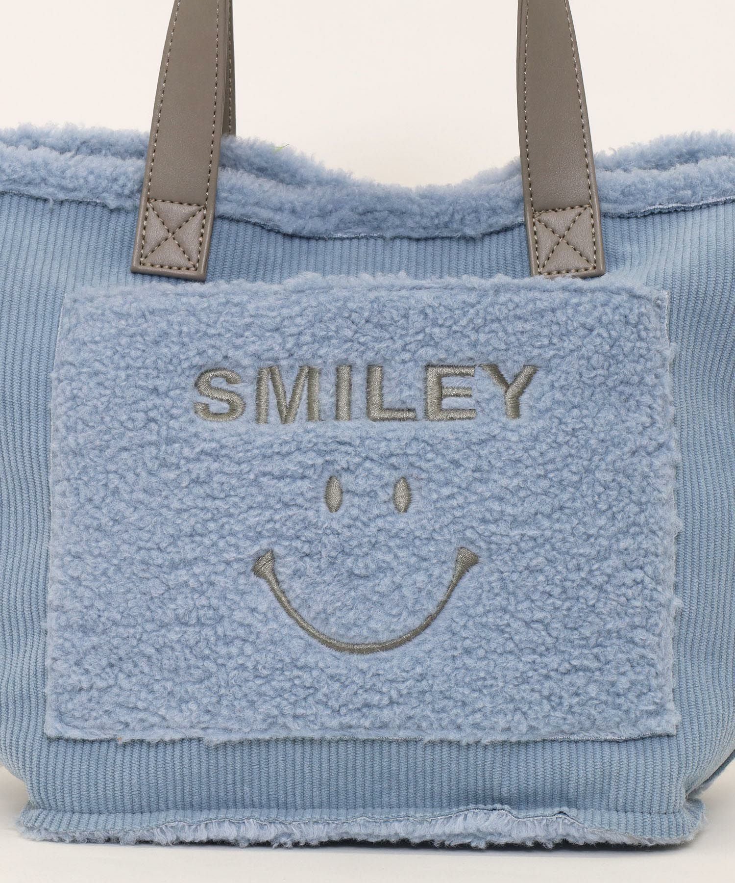 OUTLET SALE】クーコ COOCO SMILEY／コーデュロイ刺繍トート