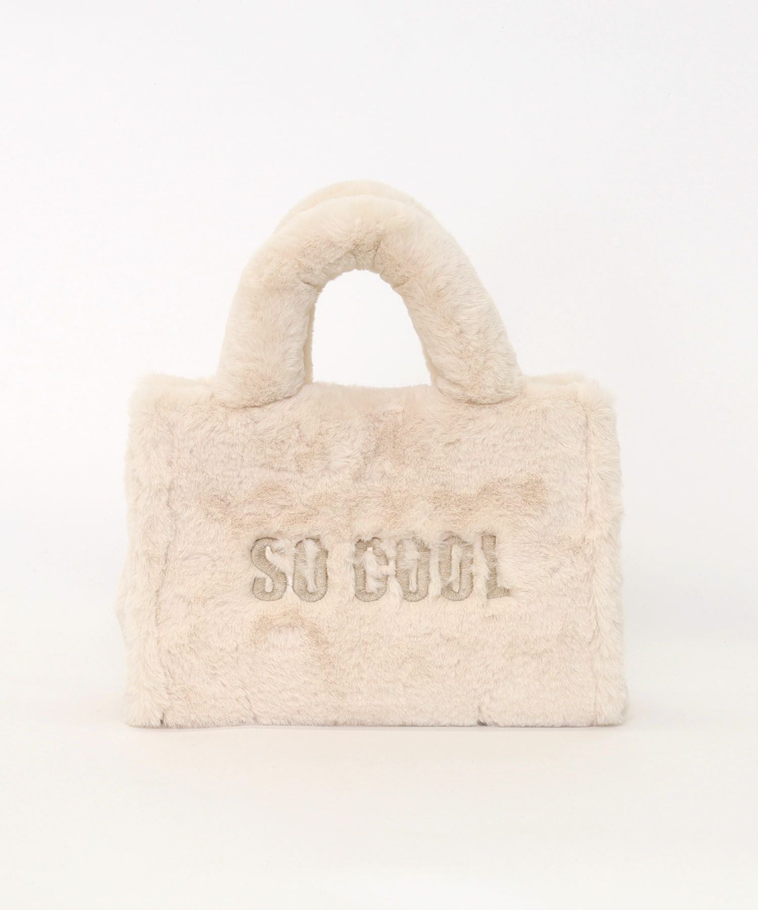 OUTLET SALE】クーコ COOCO SMILEY／ロゴ刺繍エコファー2WAY