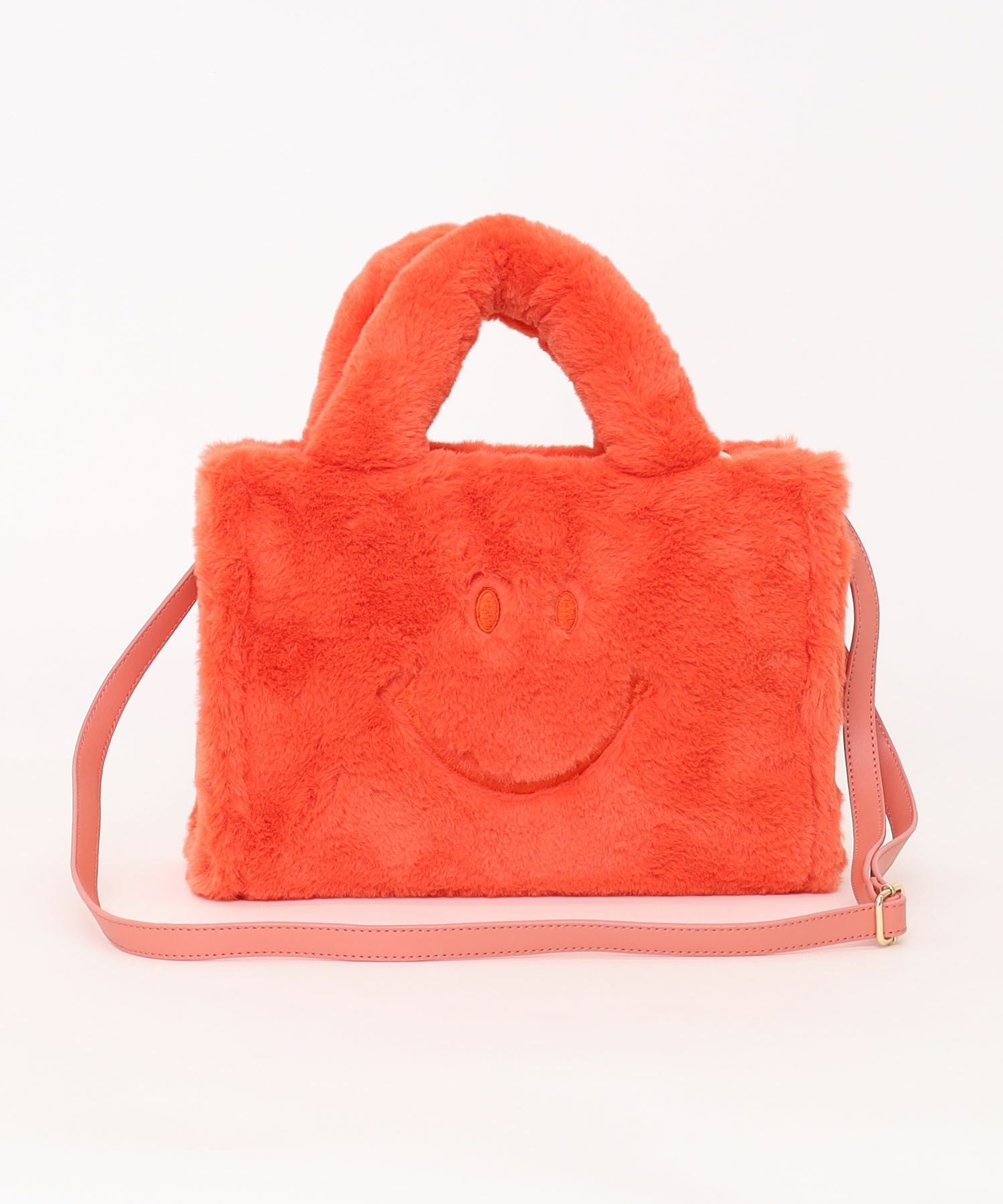 OUTLET SALE】クーコ COOCO SMILEY／ロゴ刺繍エコファー2WAY