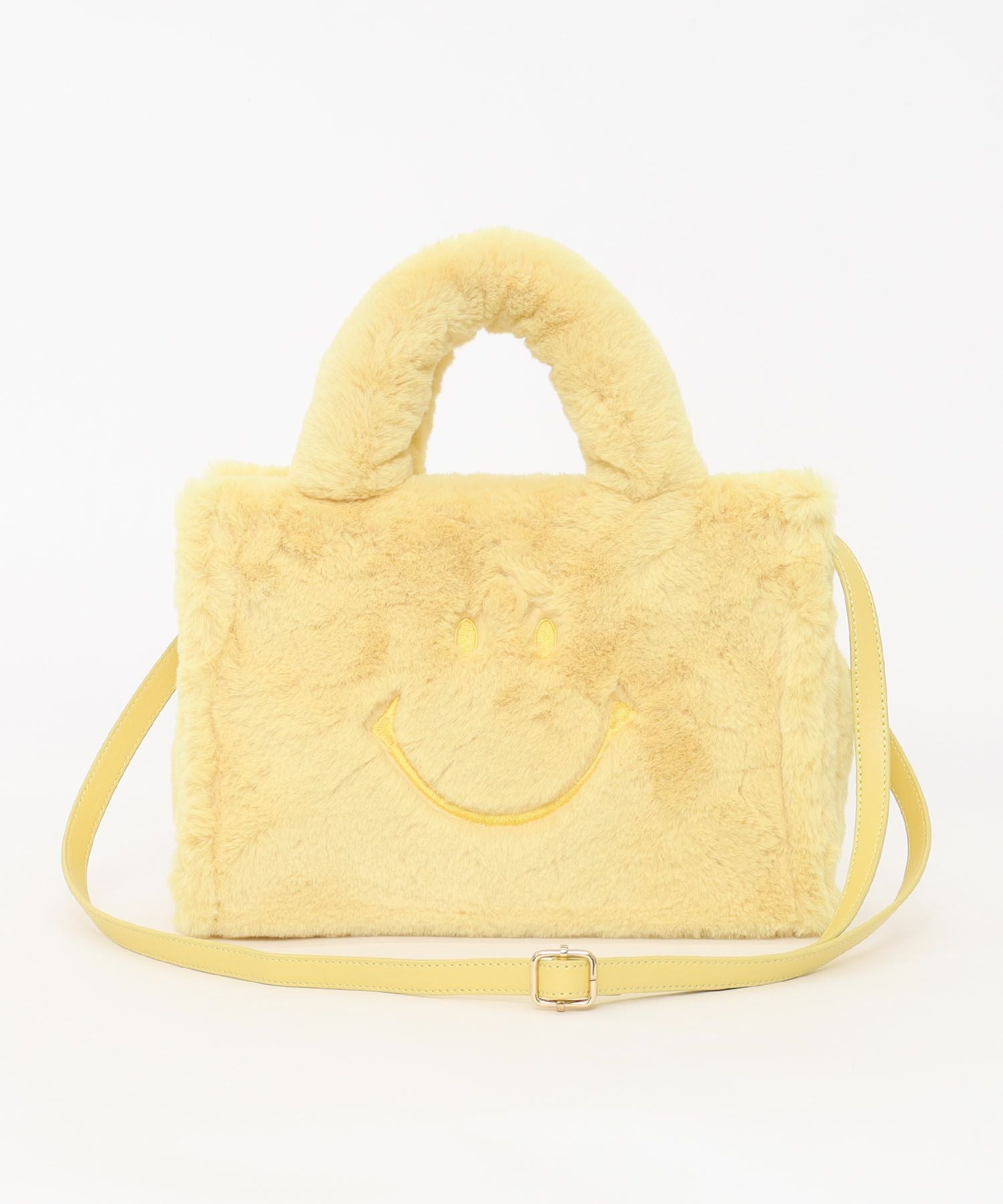OUTLET SALE】クーコ COOCO SMILEY／ロゴ刺繍エコファー2WAY