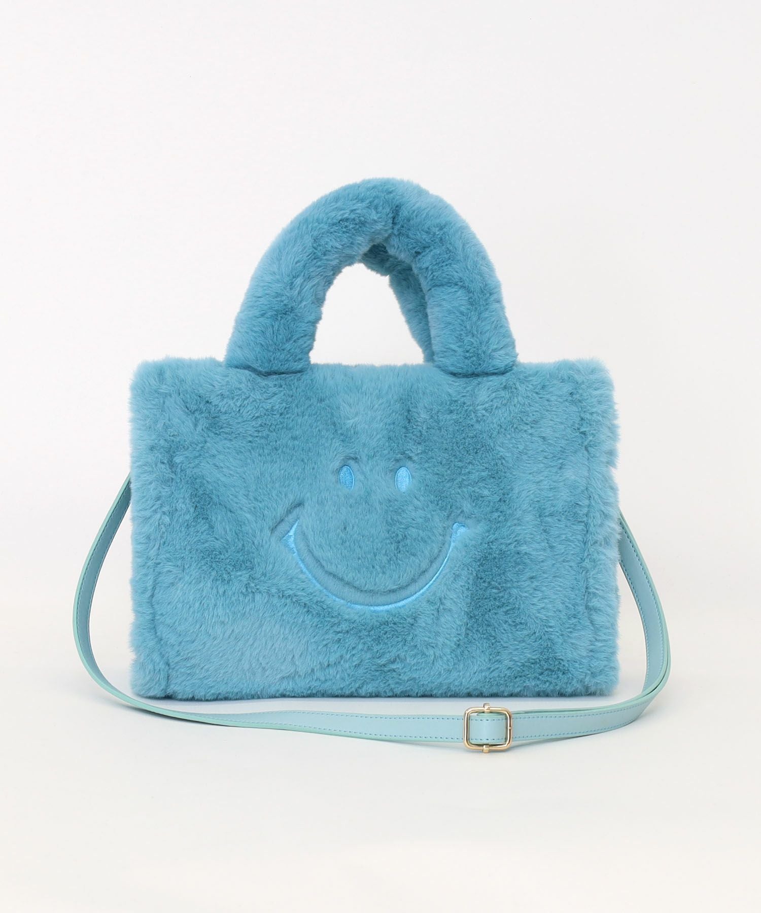 OUTLET SALE】クーコ COOCO SMILEY／ロゴ刺繍エコファー2WAY