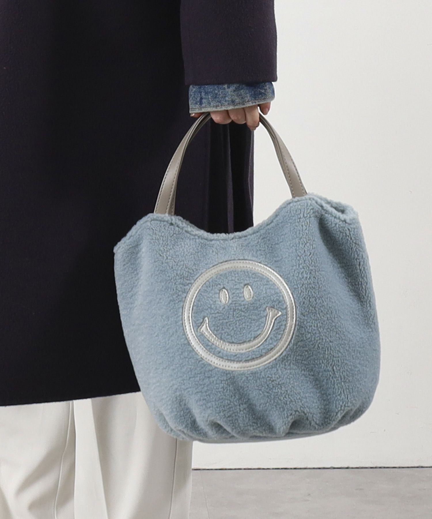 GW SALE】MAX50％OFF クーコ COOCO SMILEY／ボアコロントート