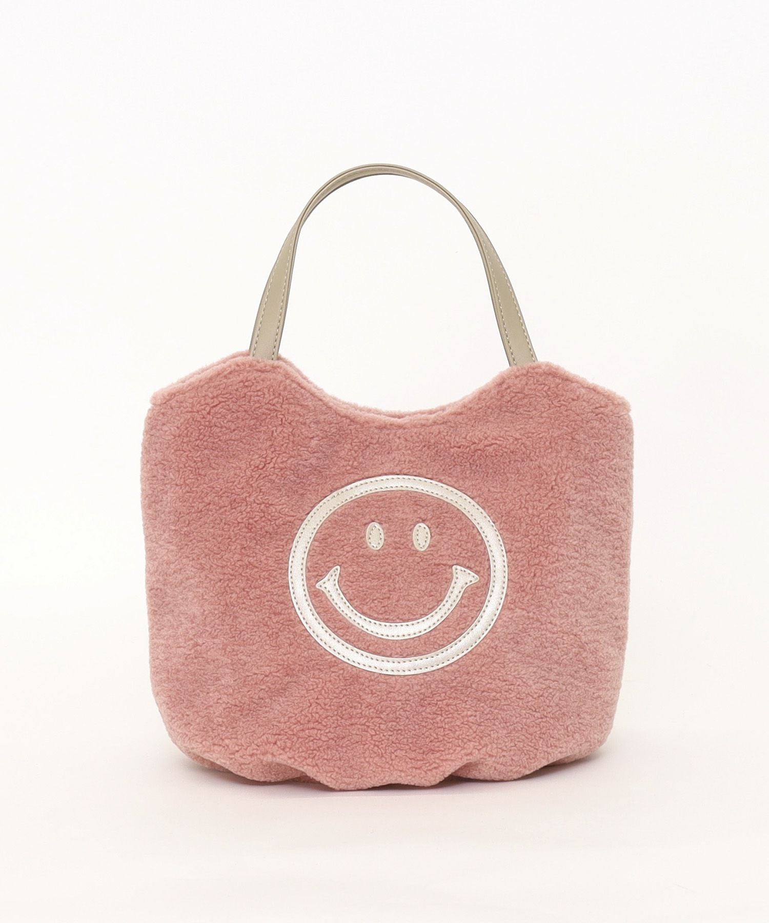 OUTLET SALE】クーコ COOCO SMILEY／ボアコロントートバッグ