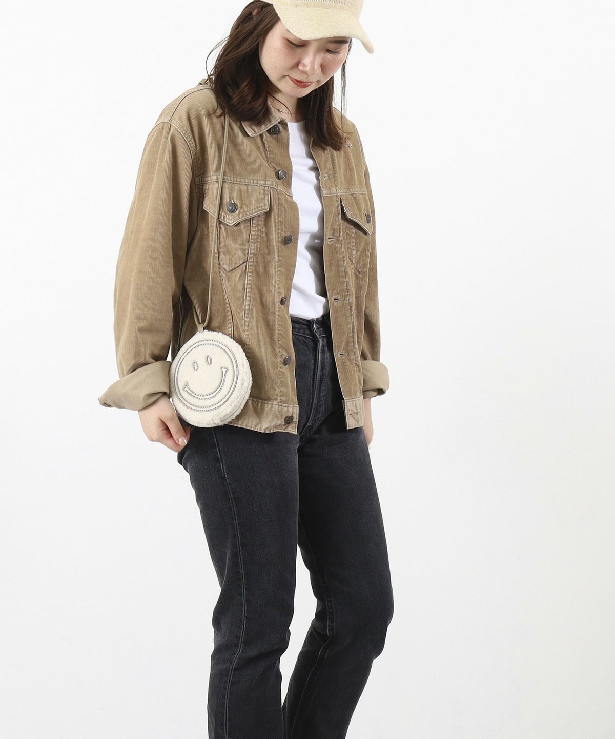 モデル163cm　オフホワイト