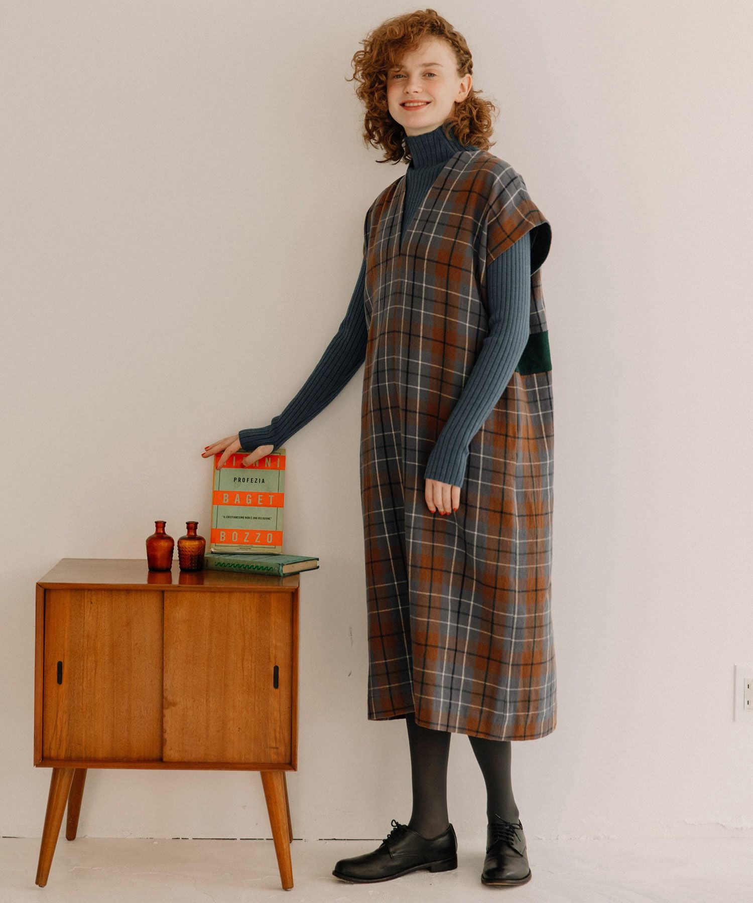 WINTER SALE】タータンチェックキーネックワンピース | COO ONLINE