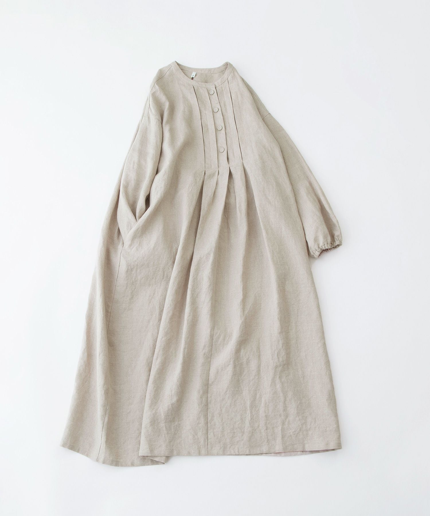 SPECIAL PRICE】ノーカラータックづかいリネンワンピース | COO ONLINE
