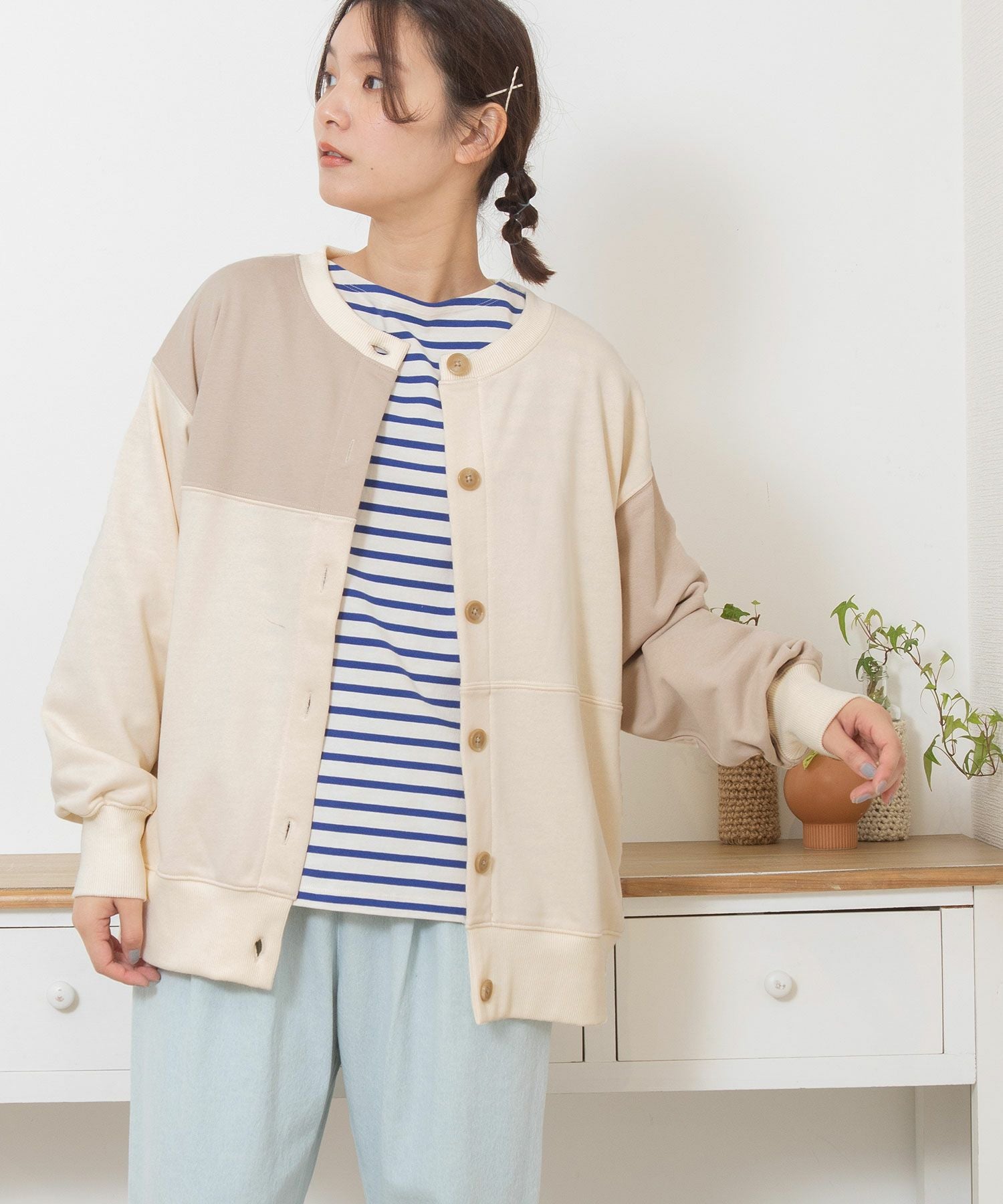 SPECIAL PRICE】裏毛パッチワークカーディガン | COO ONLINE