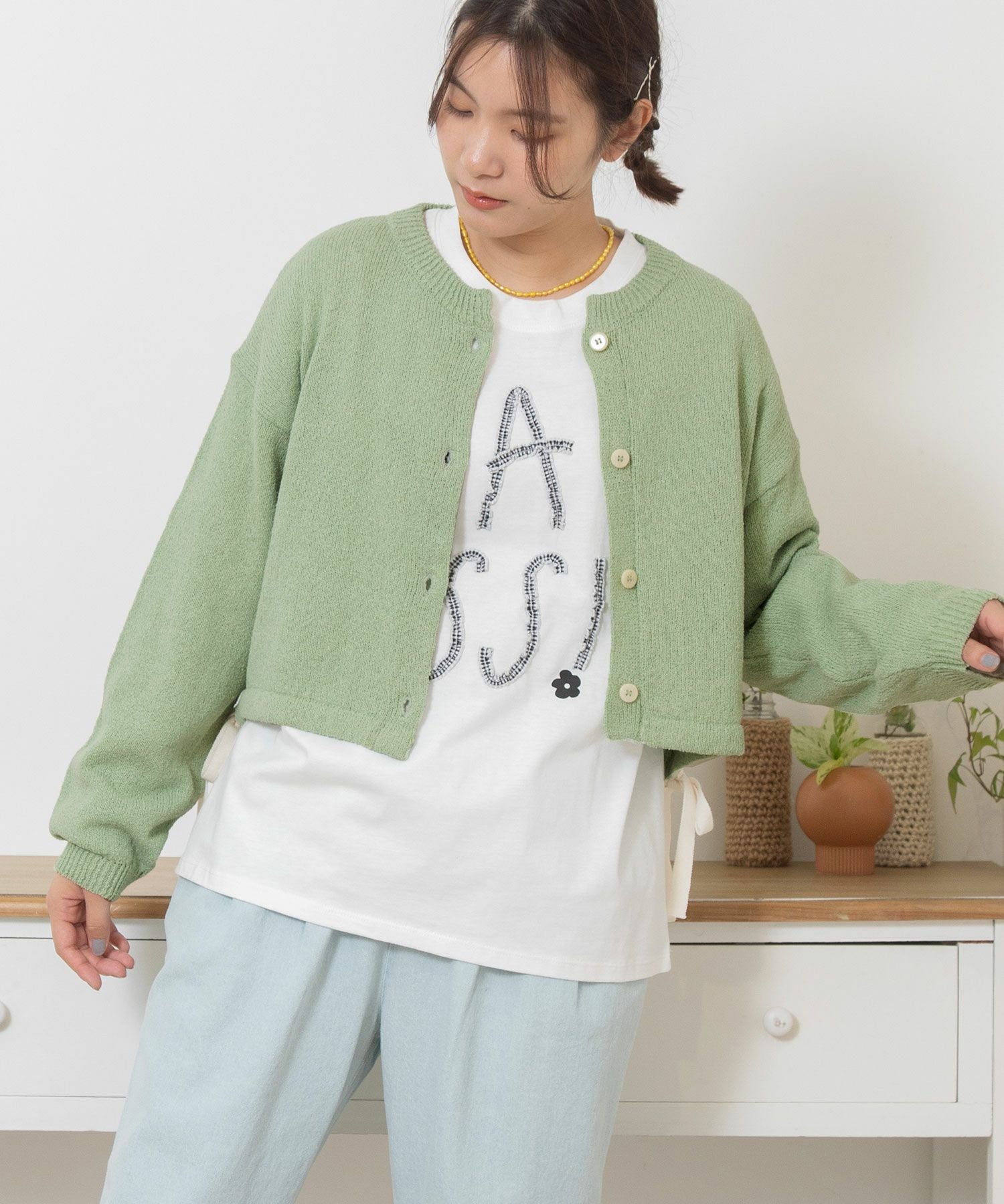 PRE SALE＞テープヤーンカーディガン | COO ONLINE