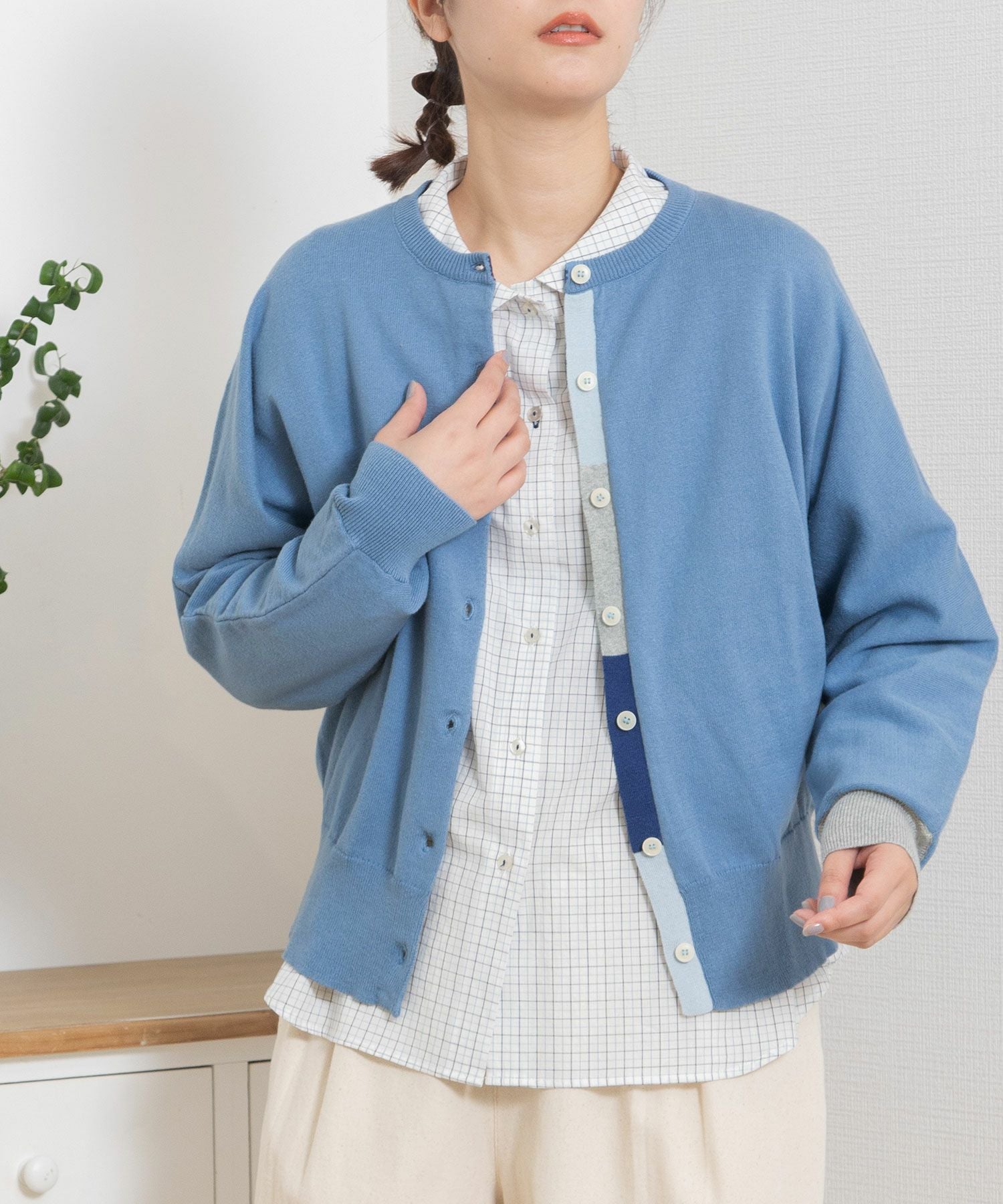 SPECIAL PRICE】下前立て配色ドルマンカーディガン | COO ONLINE