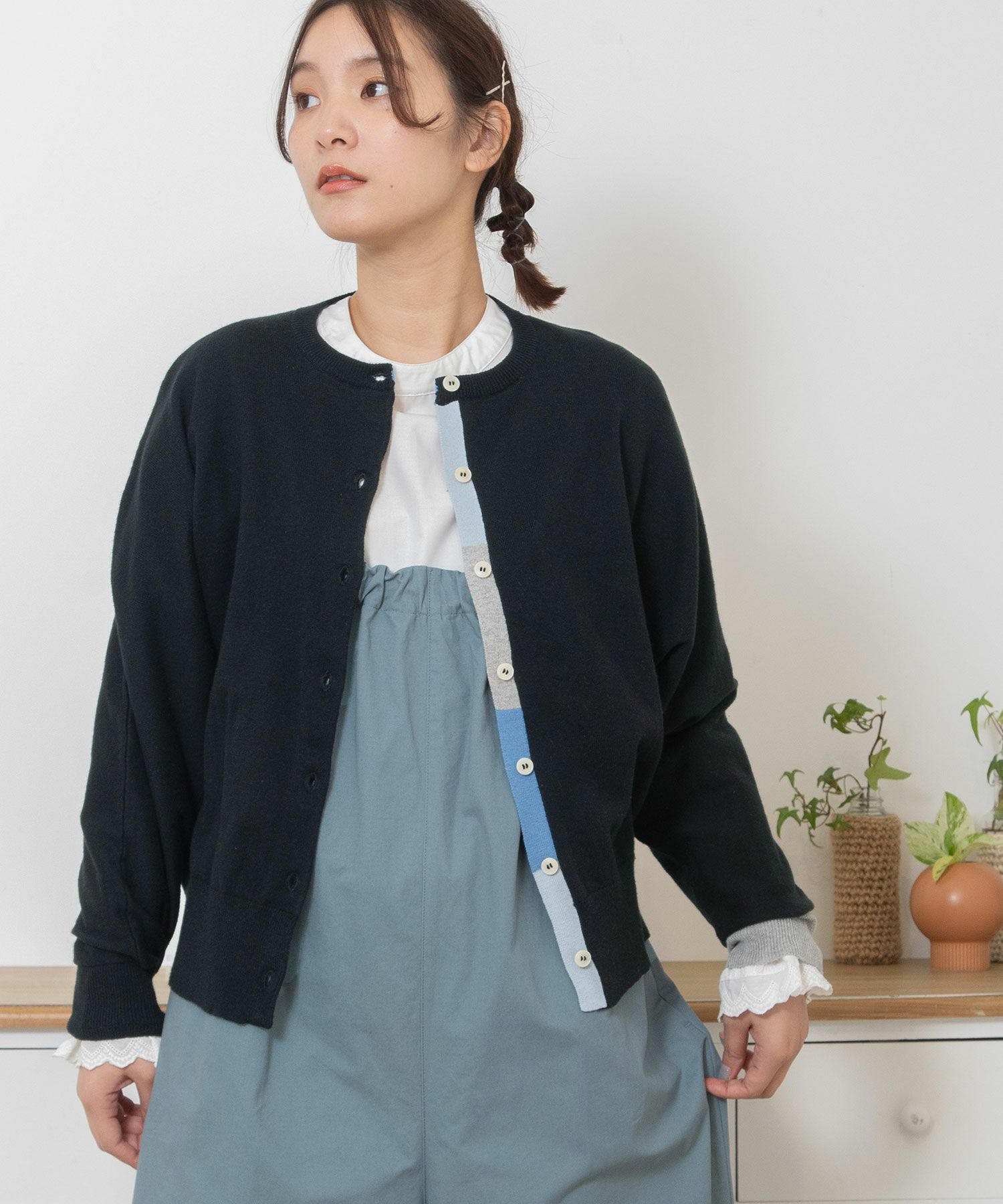 SPECIAL PRICE】下前立て配色ドルマンカーディガン | COO ONLINE