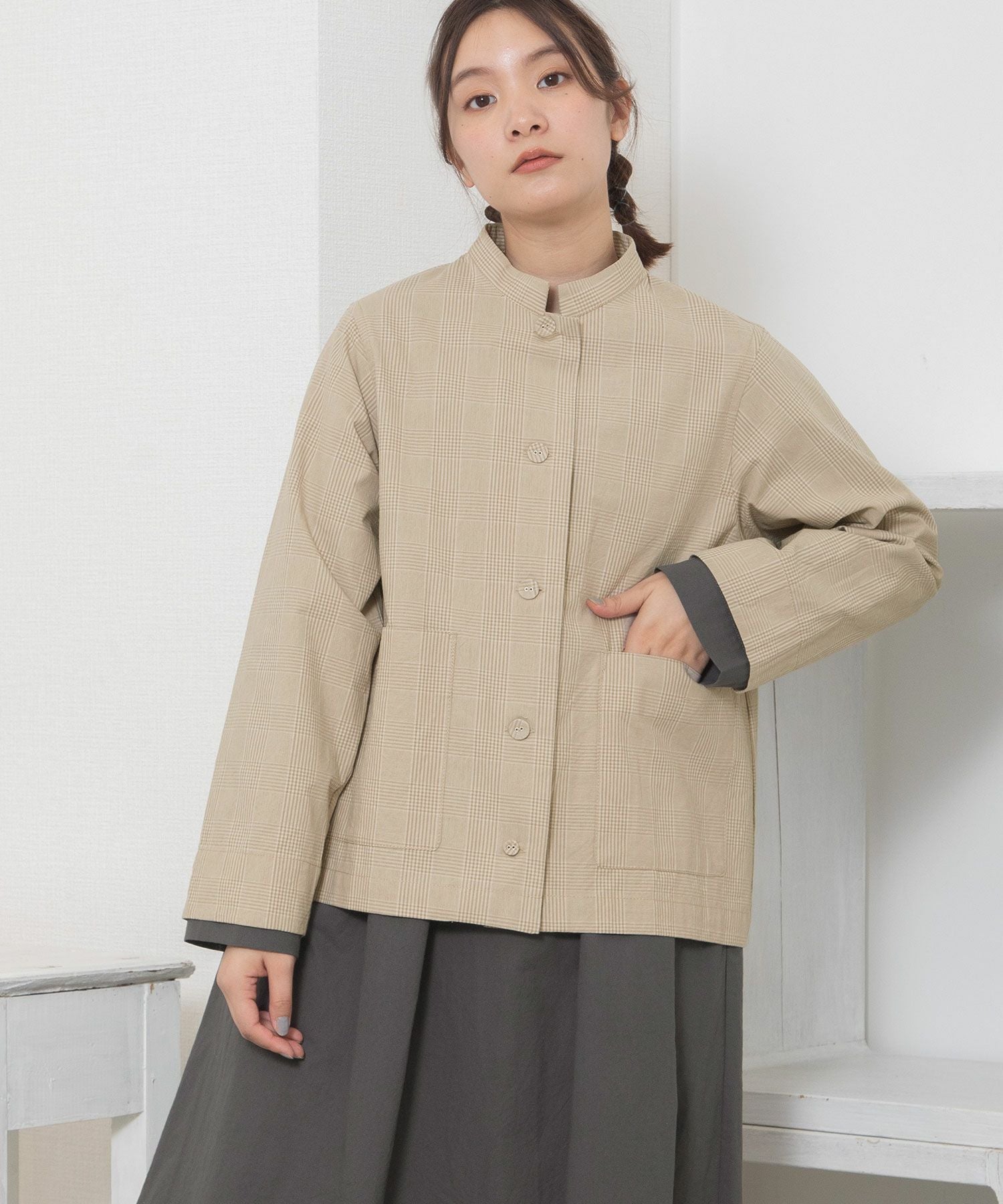 SUMMER SALE】スタンドカラーシャツジャケット | COO ONLINE