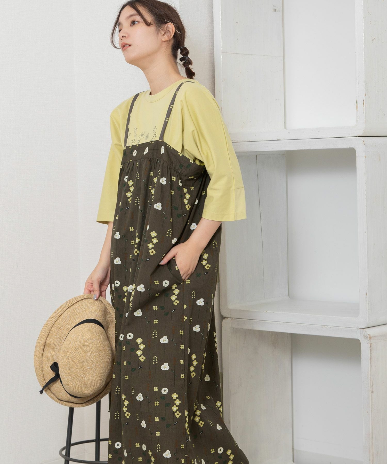 SUMMER SALE】ストライプフラワープリントキャミワンピース | COO ONLINE