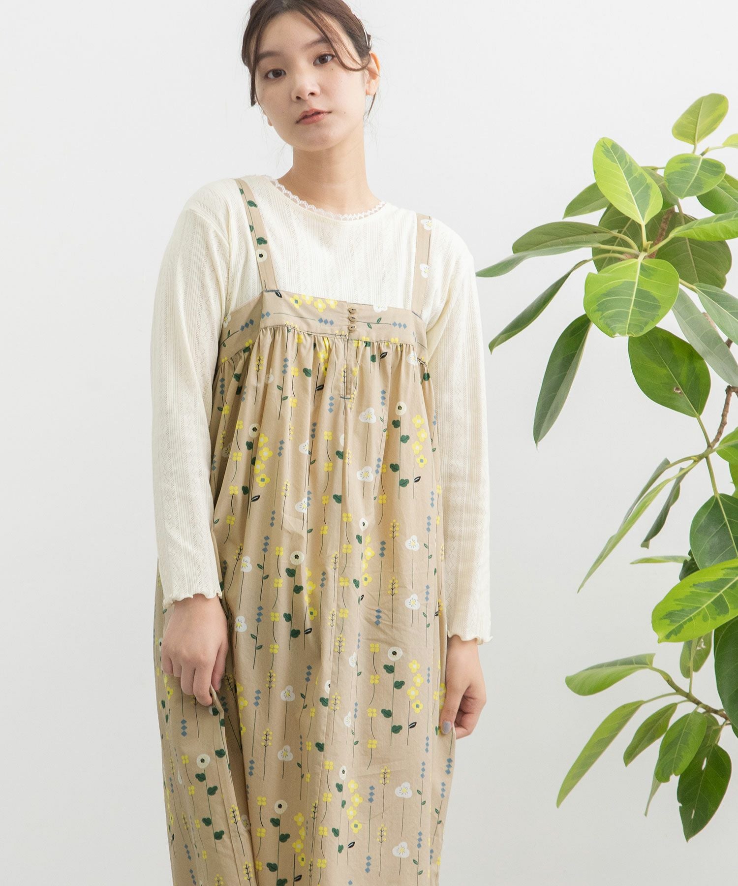 SUMMER SALE】ストライプフラワープリントキャミワンピース | COO ONLINE