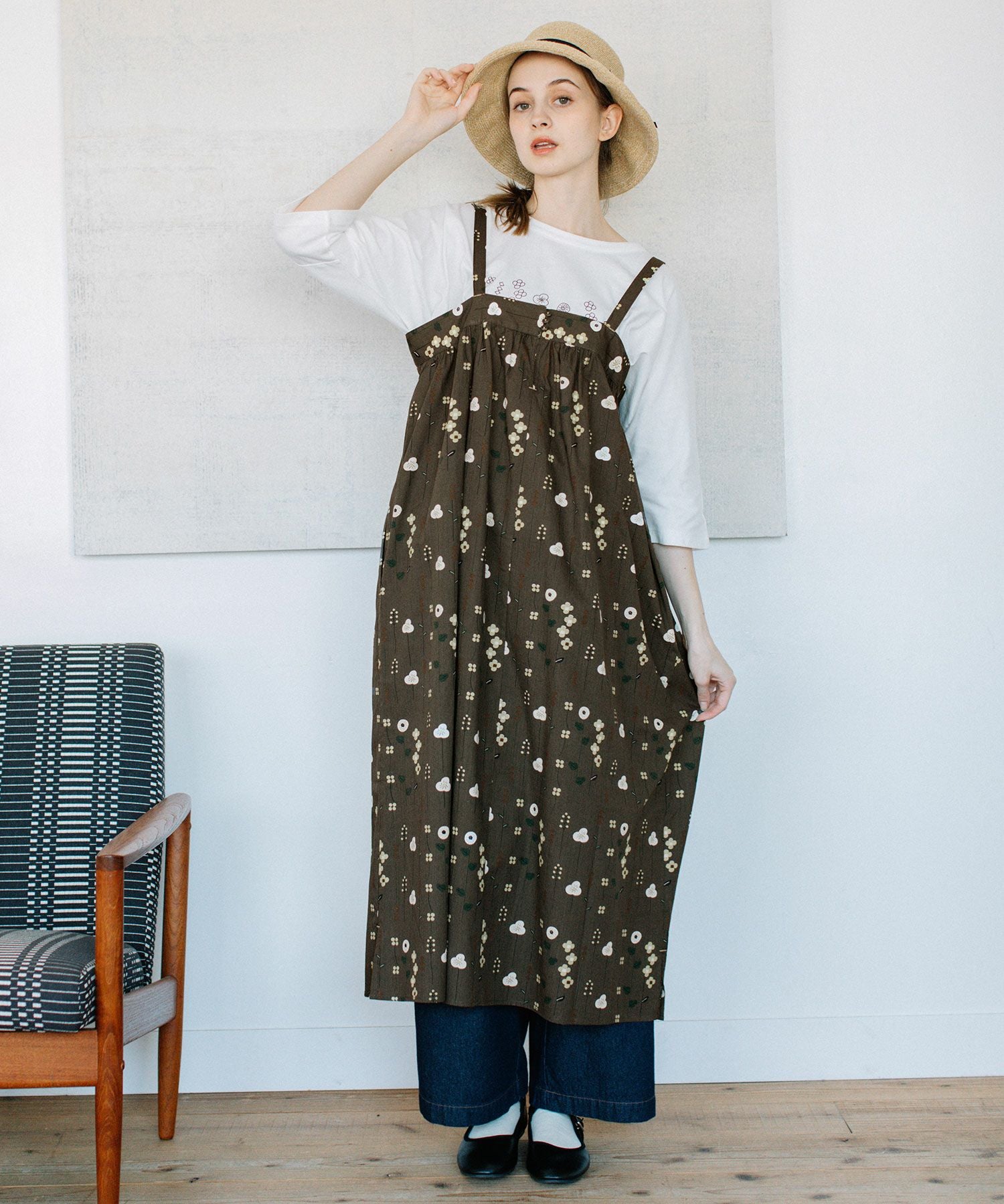 SPECIAL PRICE】ストライプフラワープリントキャミワンピース | COO ONLINE