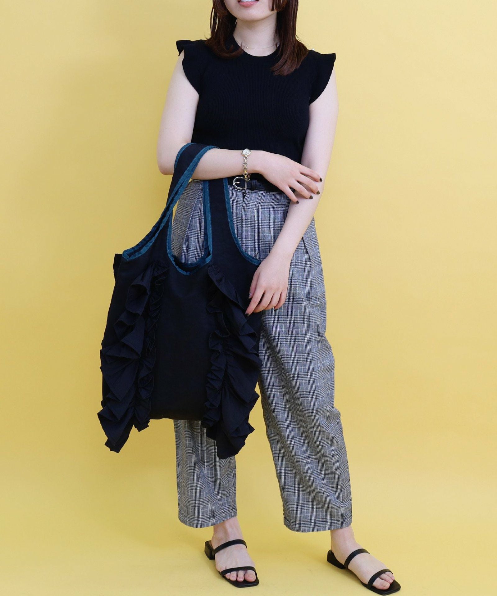OUTLET SALE】配色フリルトートバッグ／A4対応 | COO ONLINE