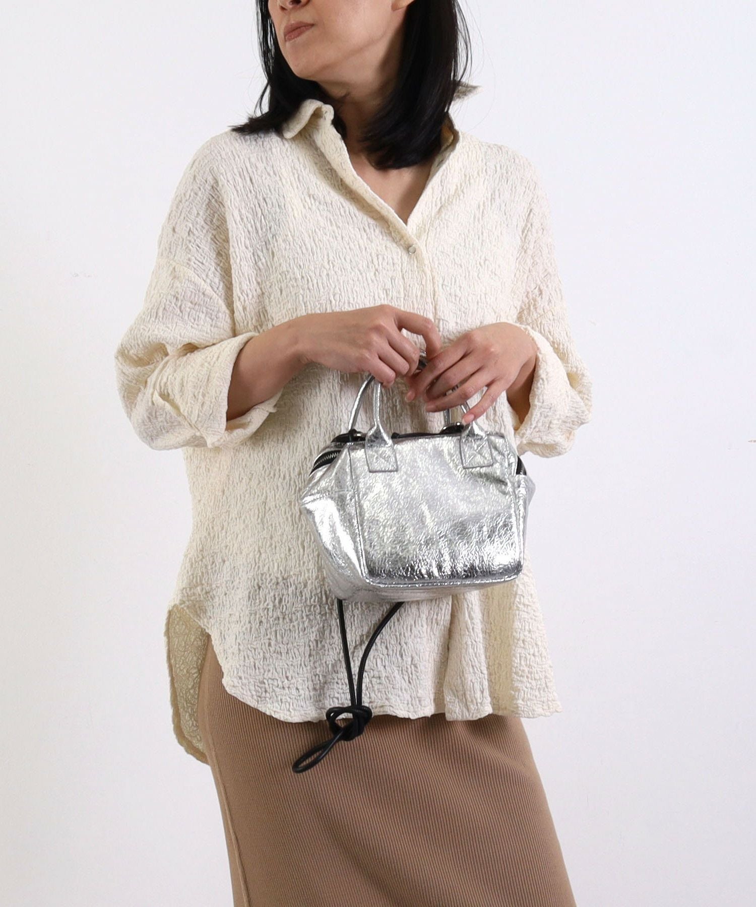 OUTLET SALE】COOCO クーコ 【メタリック2WAYトート】 レディース