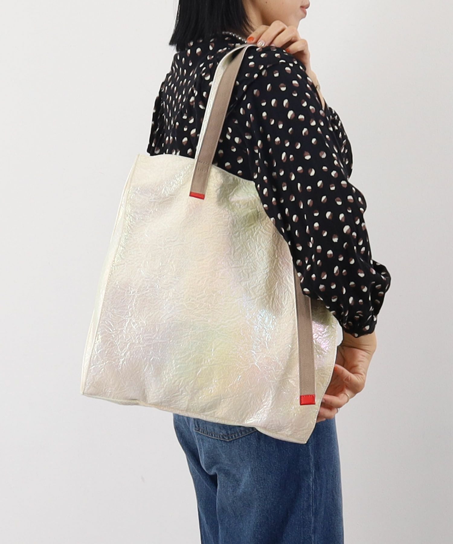 OUTLET SALE】クーコ COOCO オーロラメタリックトートバッグ／A4対応