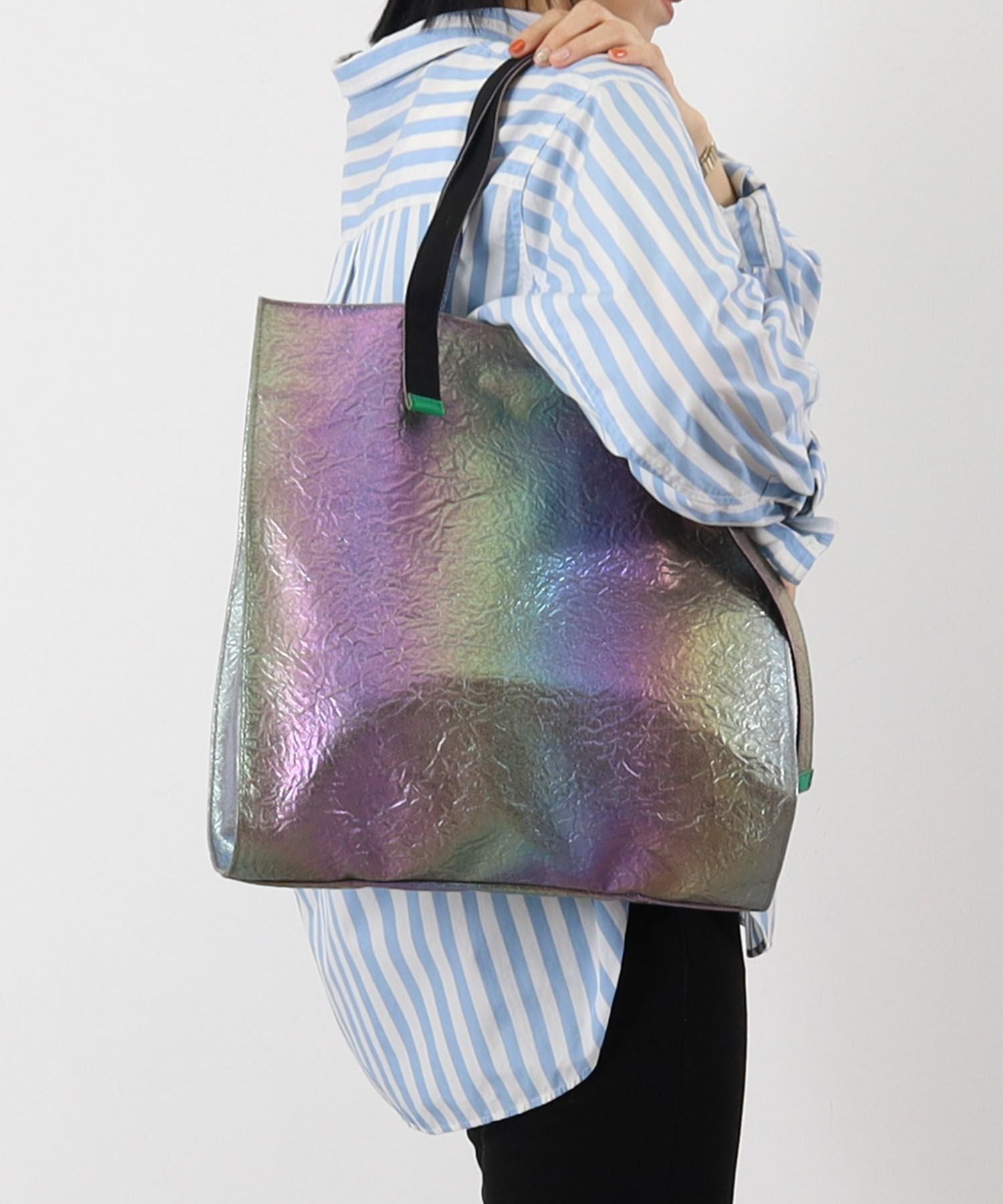 OUTLET SALE】クーコ COOCO オーロラメタリックトートバッグ／A4対応