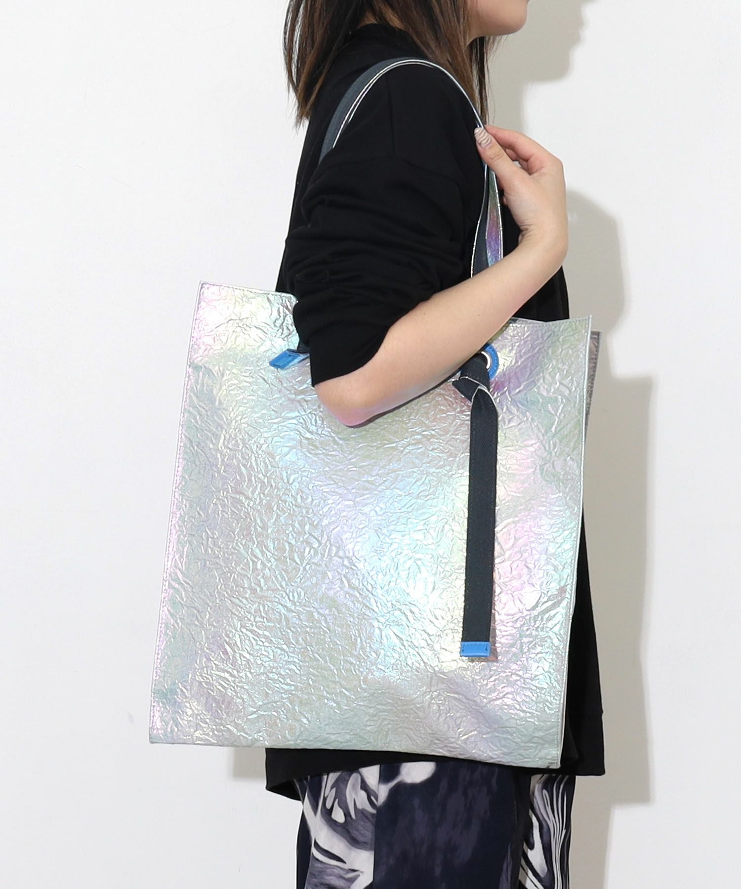 OUTLET SALE】クーコ COOCO オーロラメタリックトートバッグ／A4対応